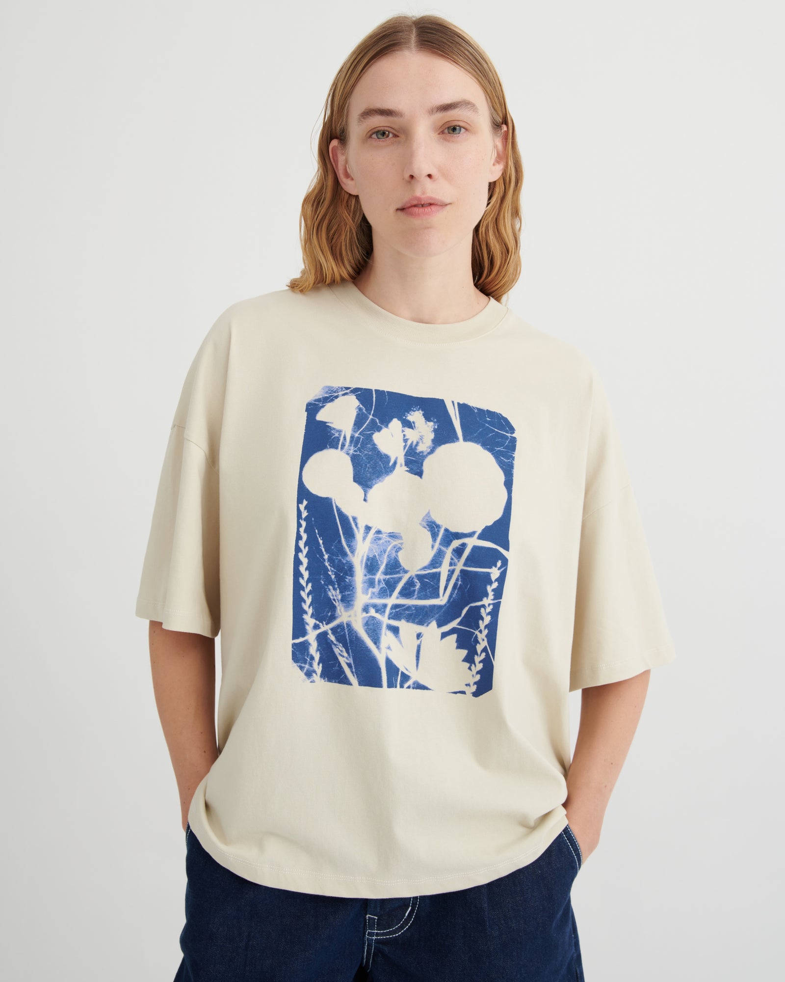 Kowtow Cyanotype Tee - Stone