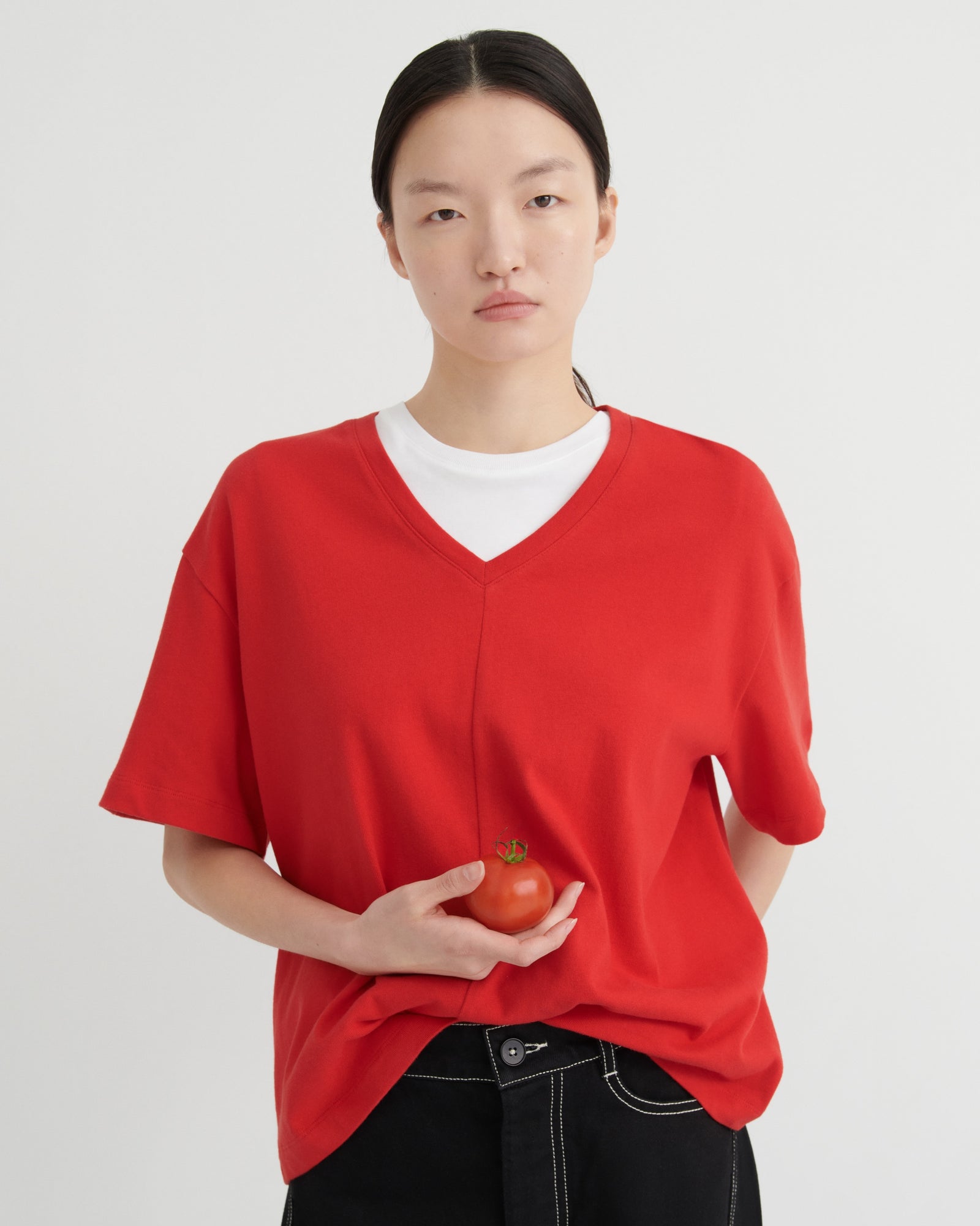 Kowtow Unity Tee - Poppy Red