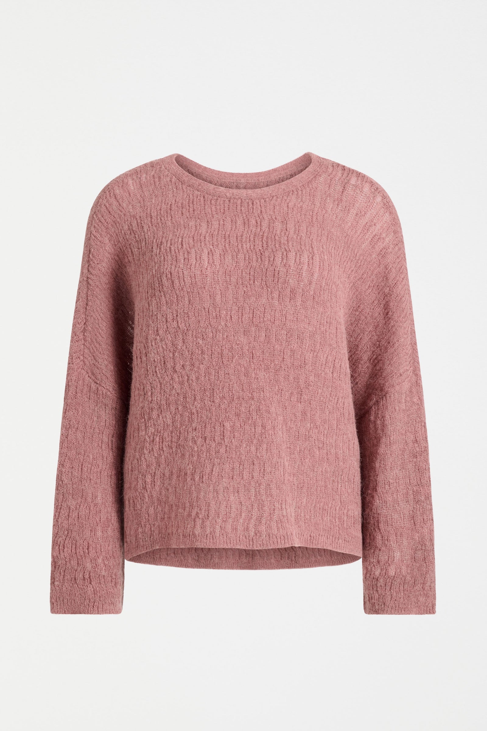 Elk Agna Pattern Sweater - Rosewood