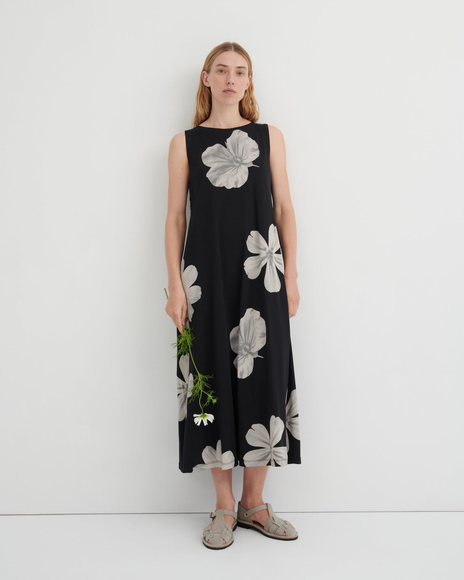 Kowtow Tank Swing Dress - Monochrome Floral