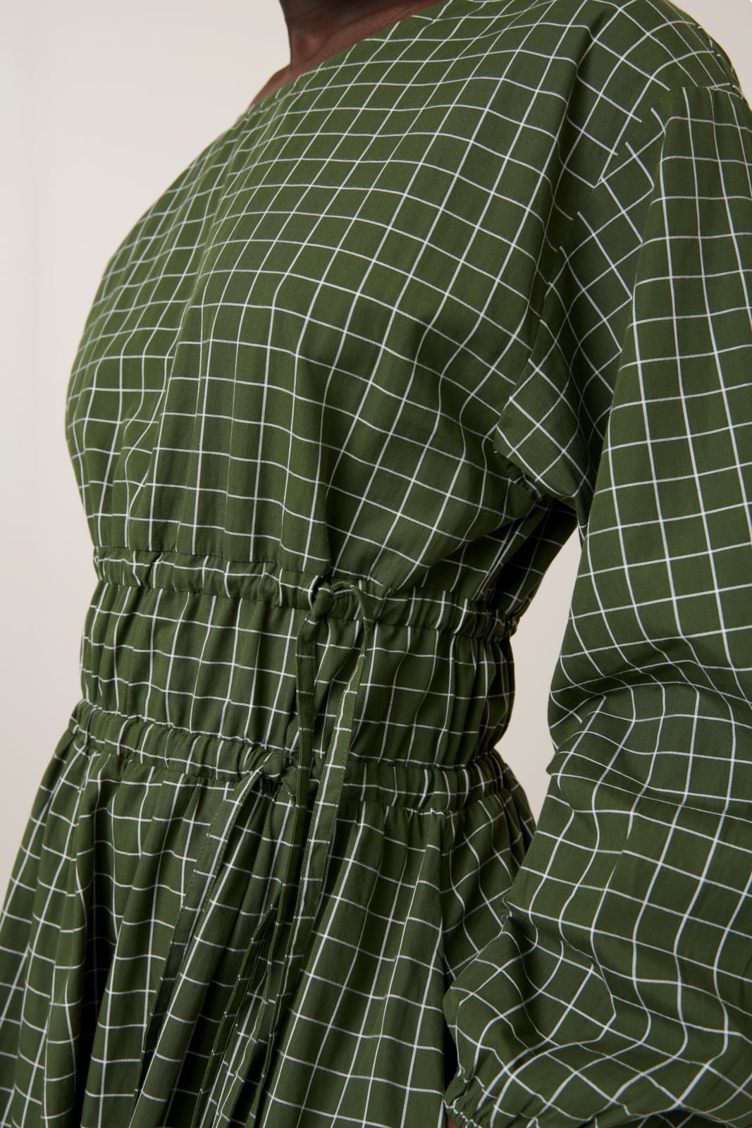 Kowtow Aspen Dress - Forest Grid