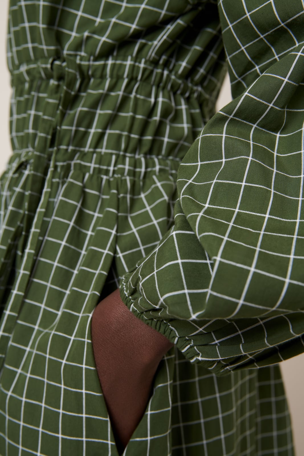 Kowtow Aspen Dress - Forest Grid