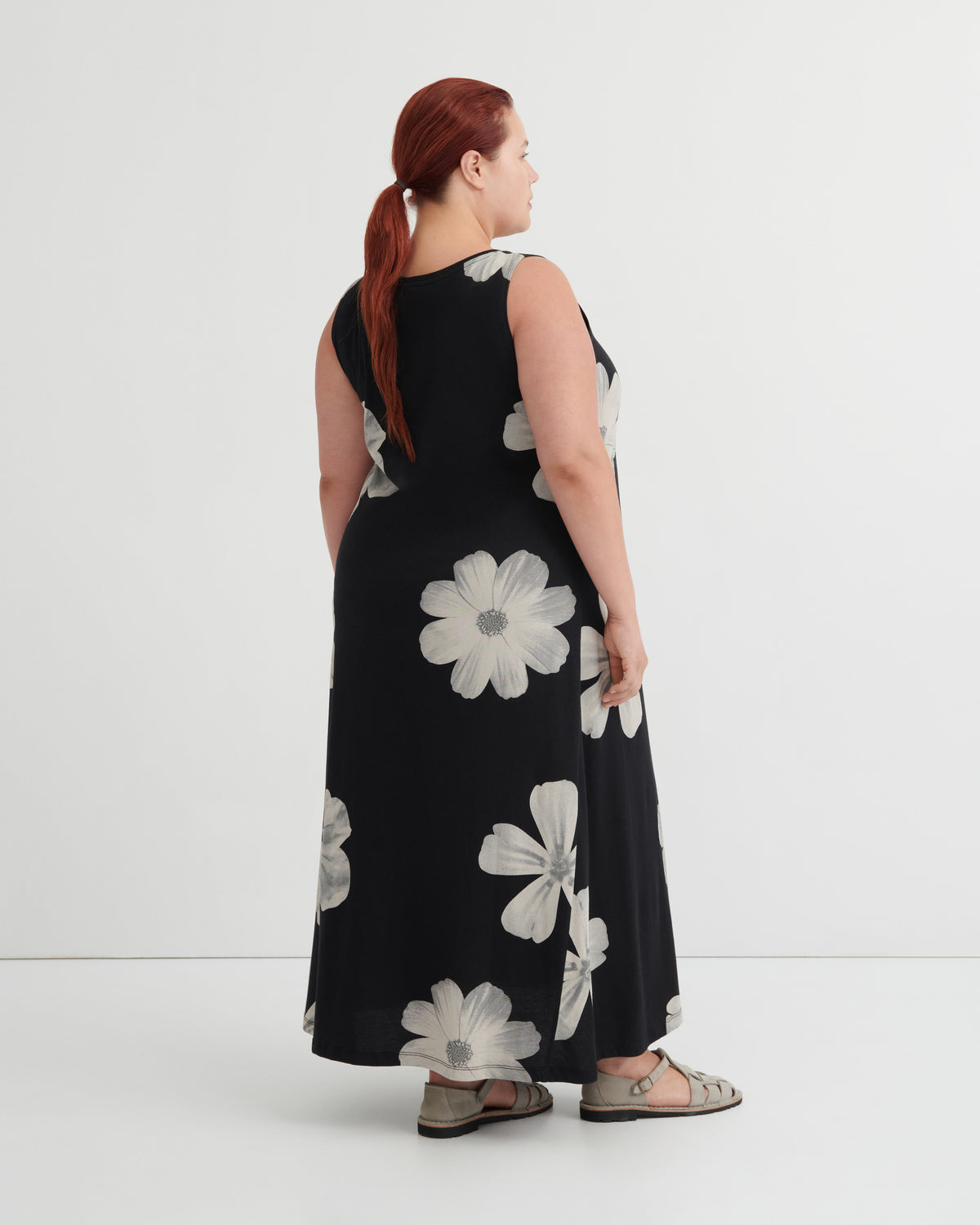 Kowtow Tank Swing Dress - Monochrome Floral