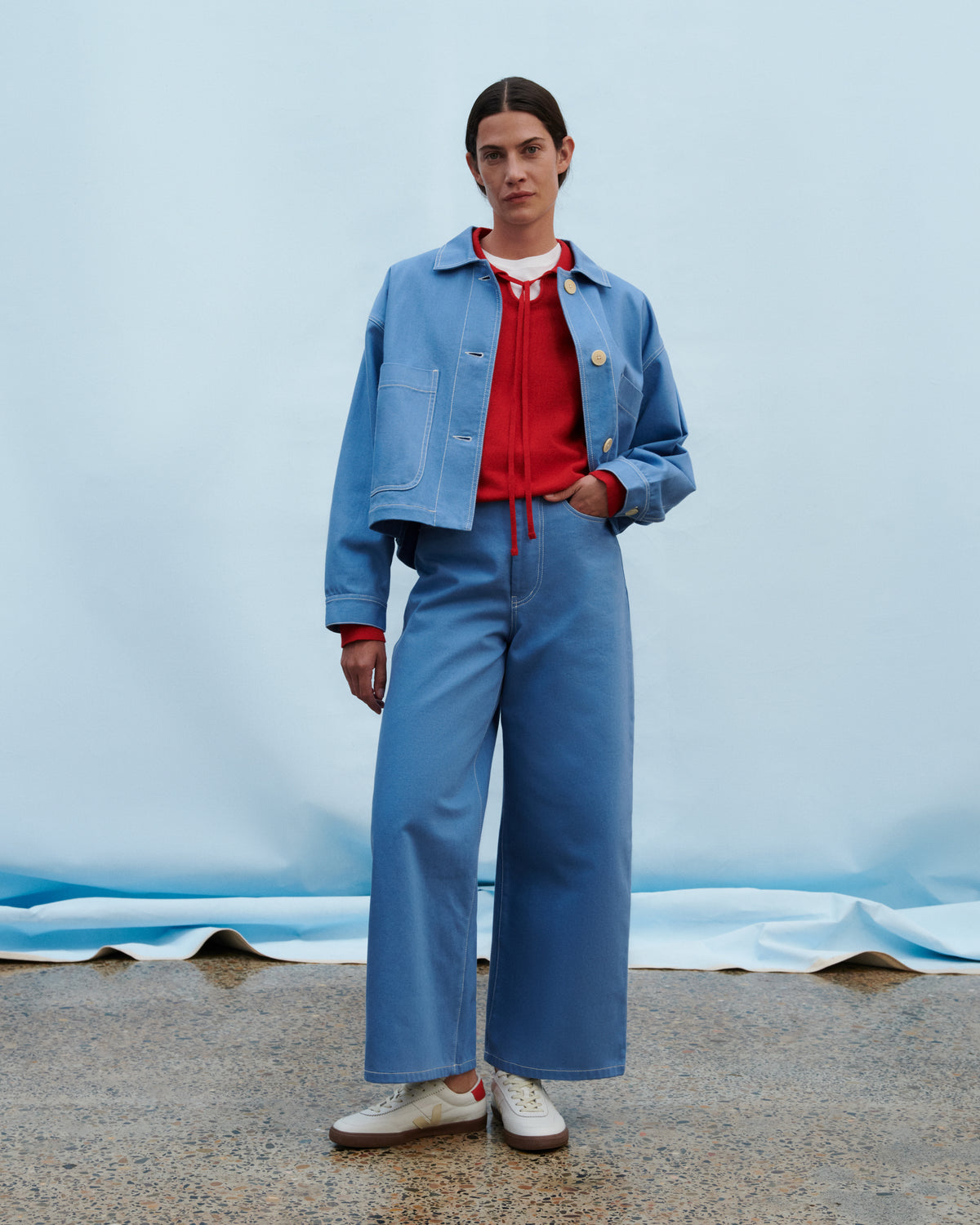 Kowtow Ava Jacket - Sky Denim