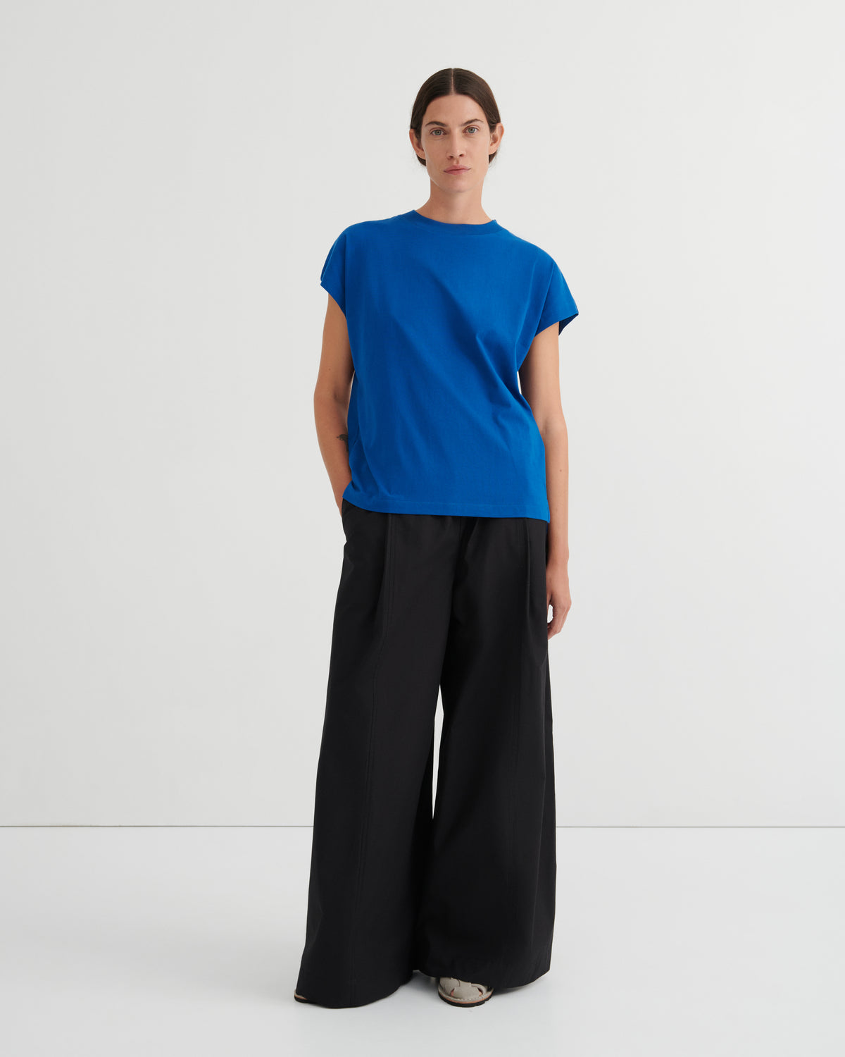 Kowtow Geometry Tee - Blue Orchid
