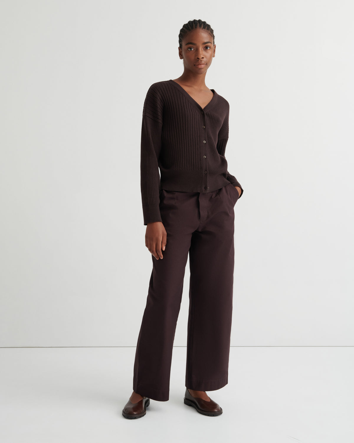Kowtow Field Cardigan - Sable