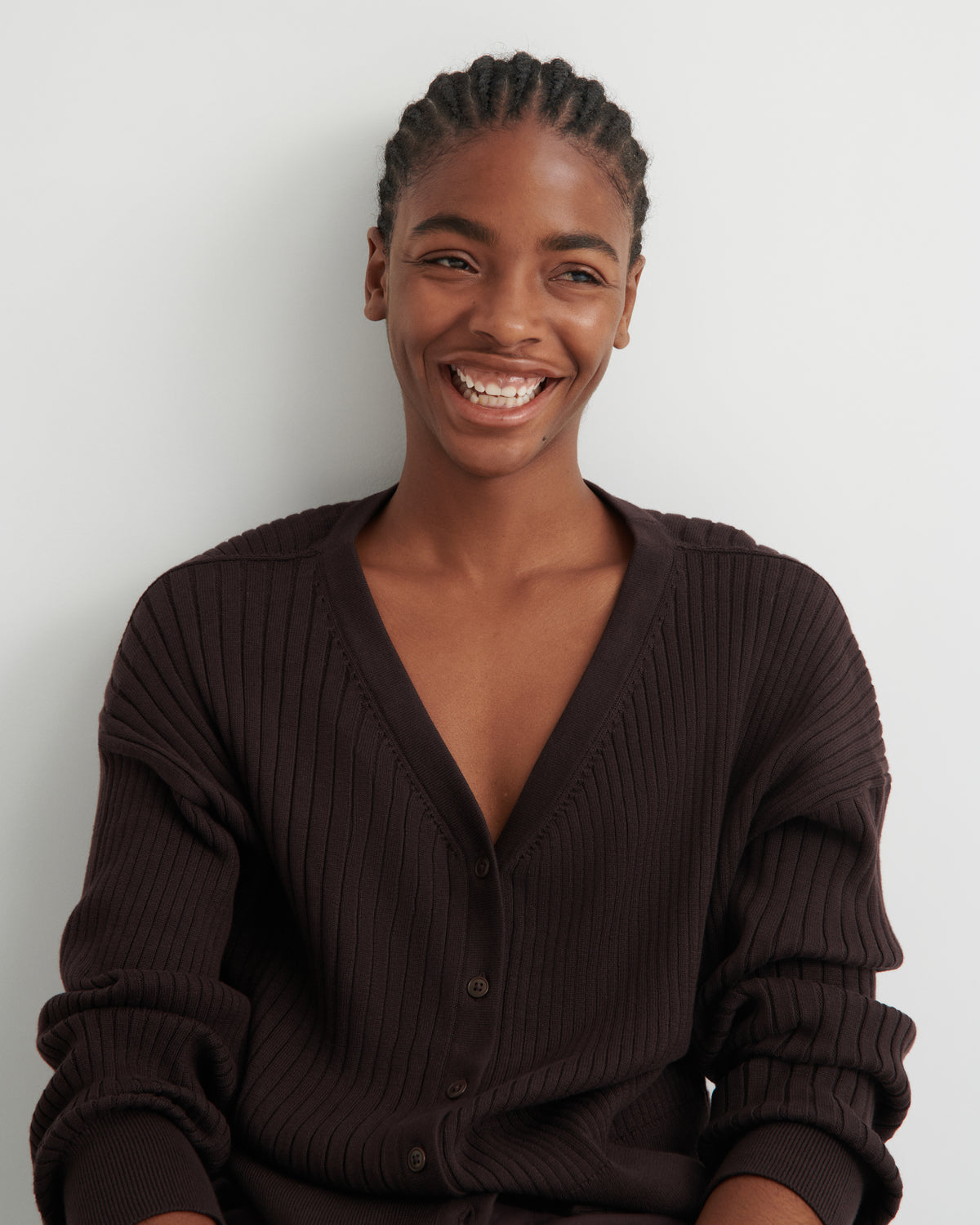 Kowtow Field Cardigan - Sable