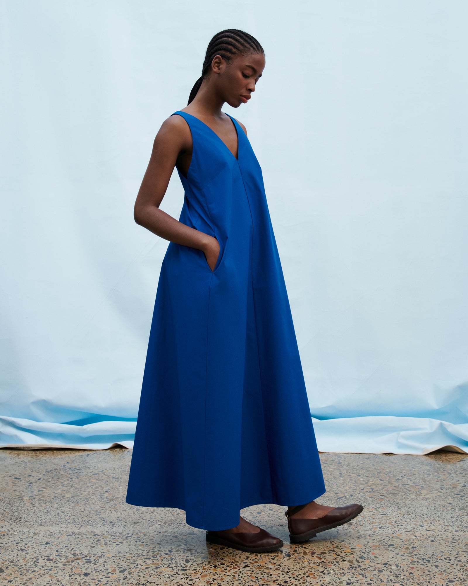 Kowtow Eventide Dress - Blue Orchid