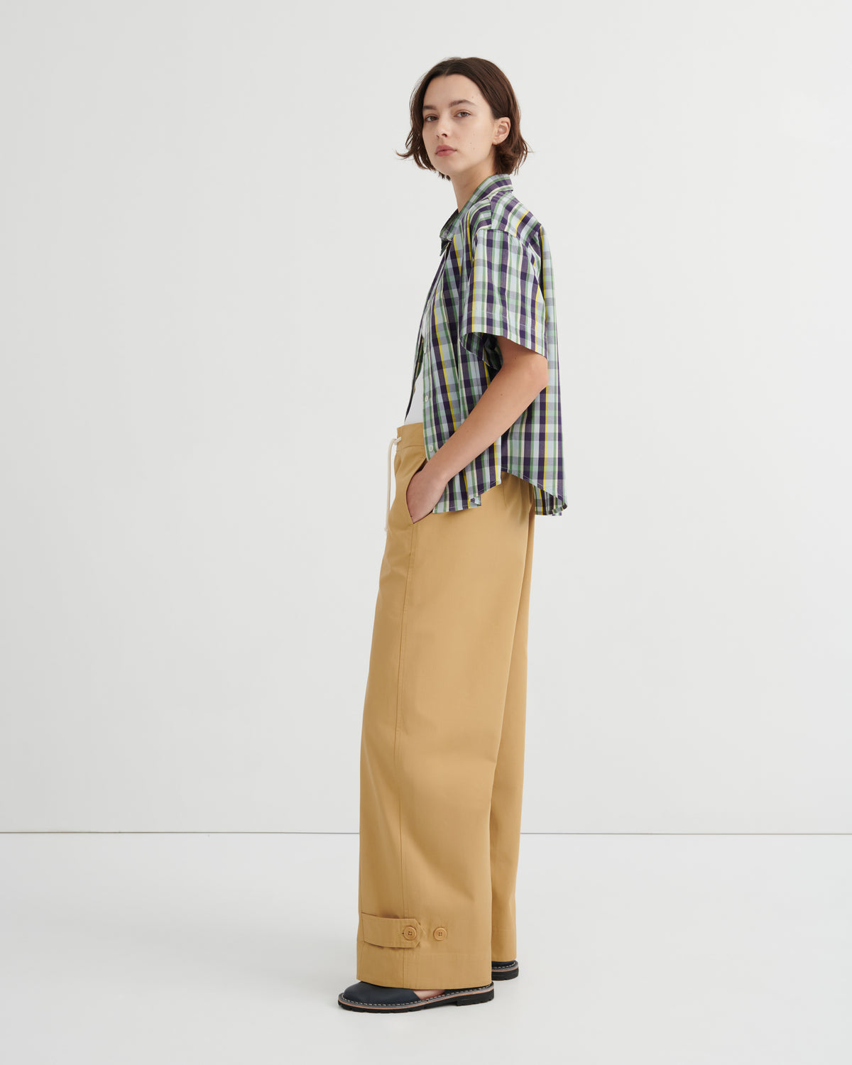 Kowtow Author Shirt - Violet Check