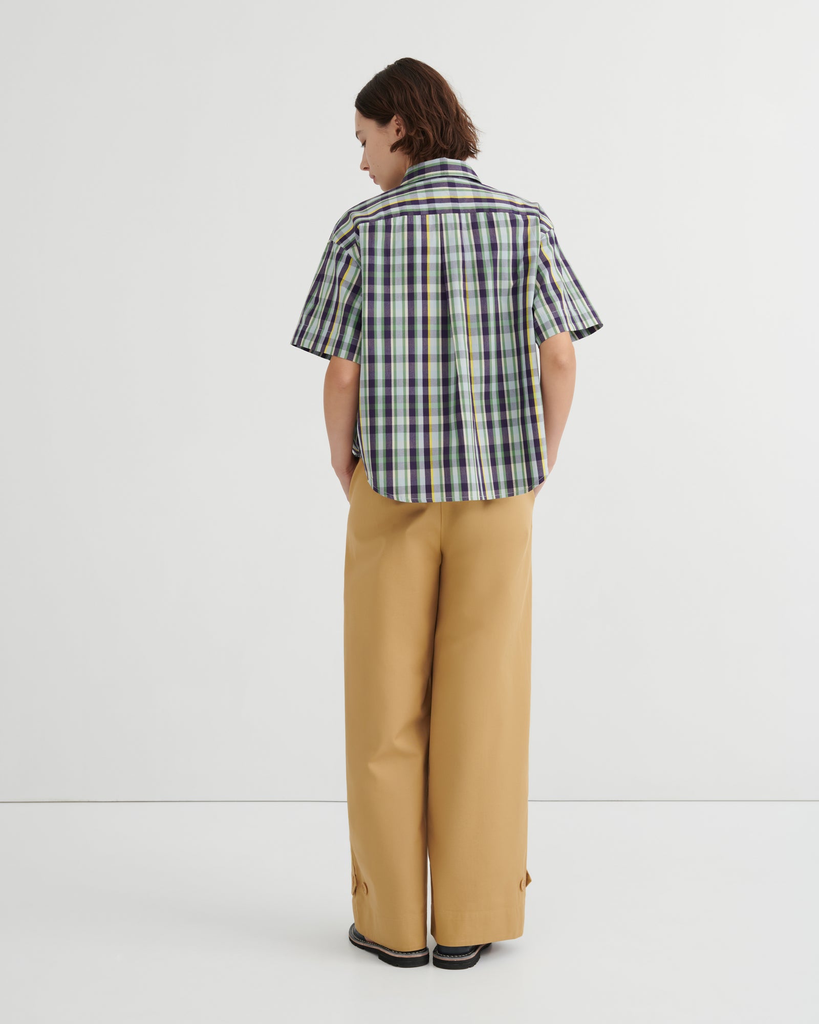 Kowtow Author Shirt - Violet Check