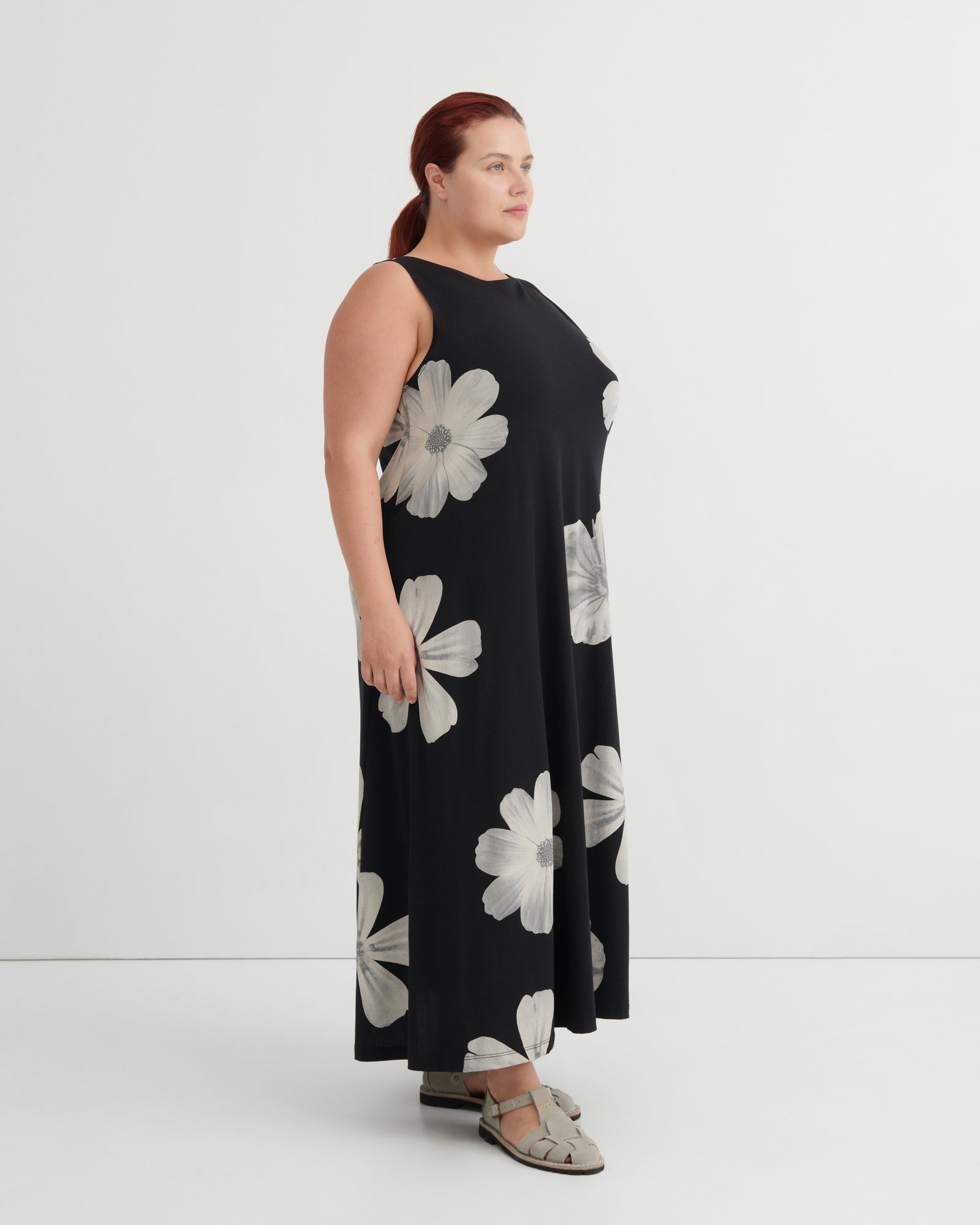 Kowtow Tank Swing Dress - Monochrome Floral