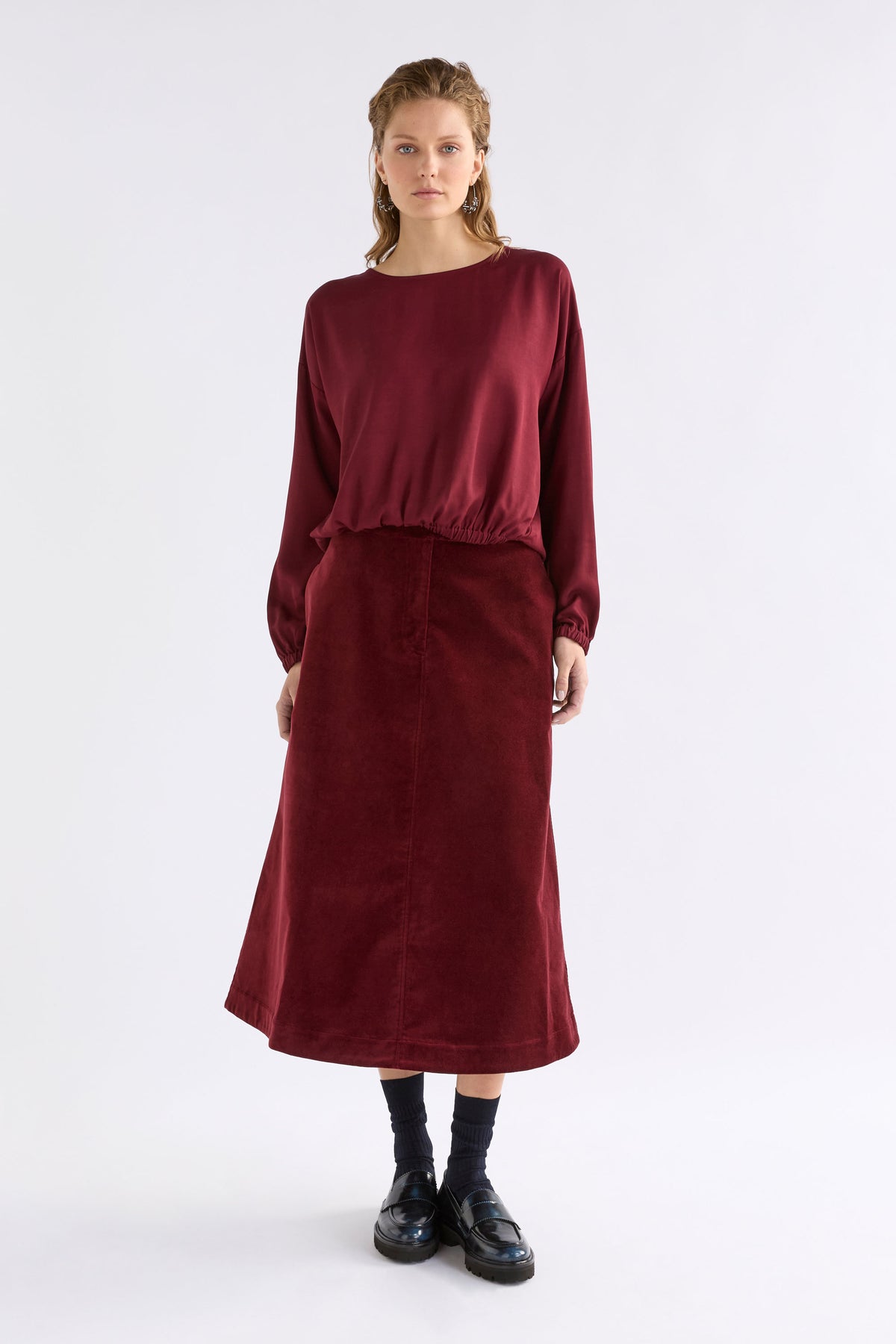 Elk Altes Skirt - Merlot