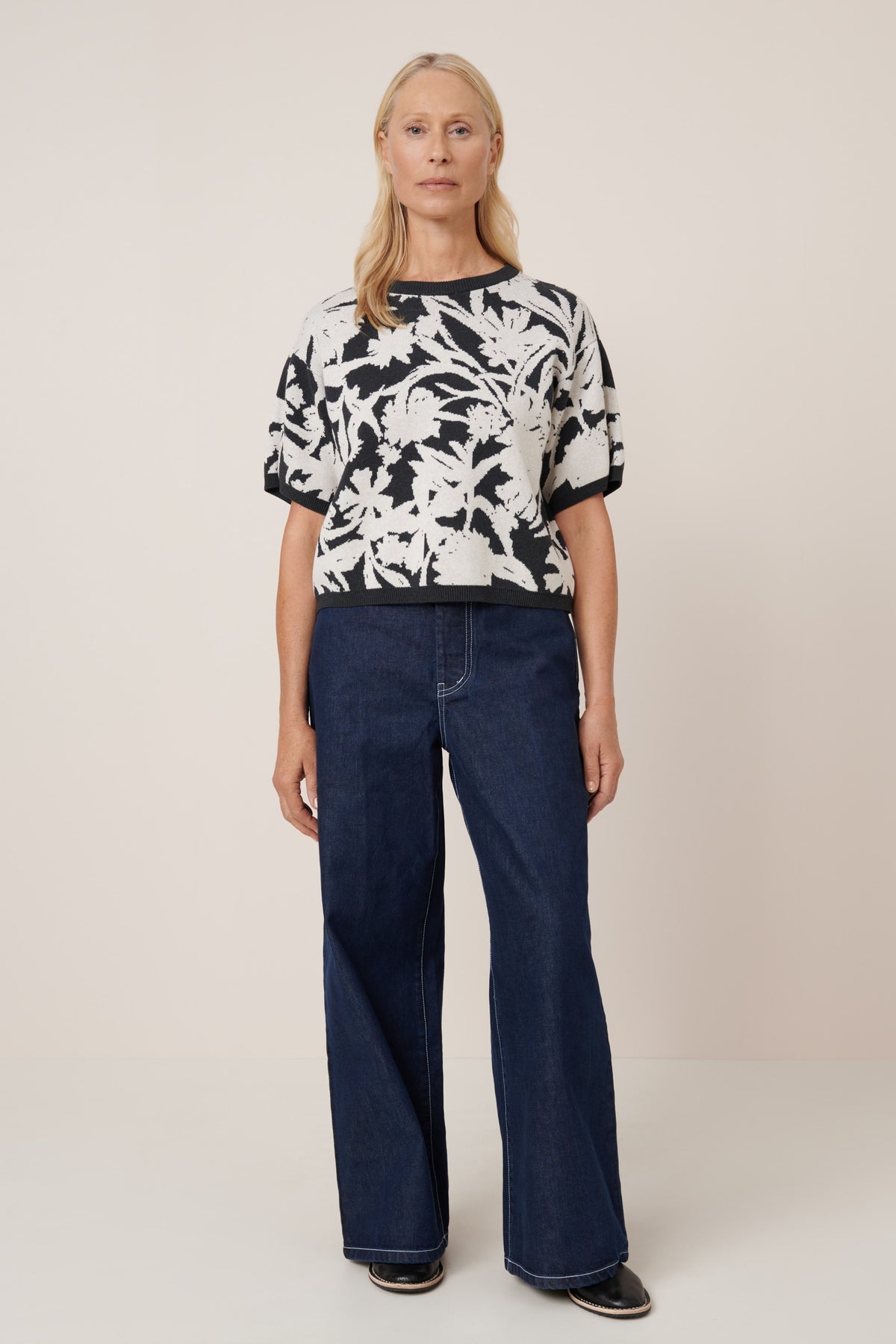 Kowtow Etched Top - Etched Jacquard