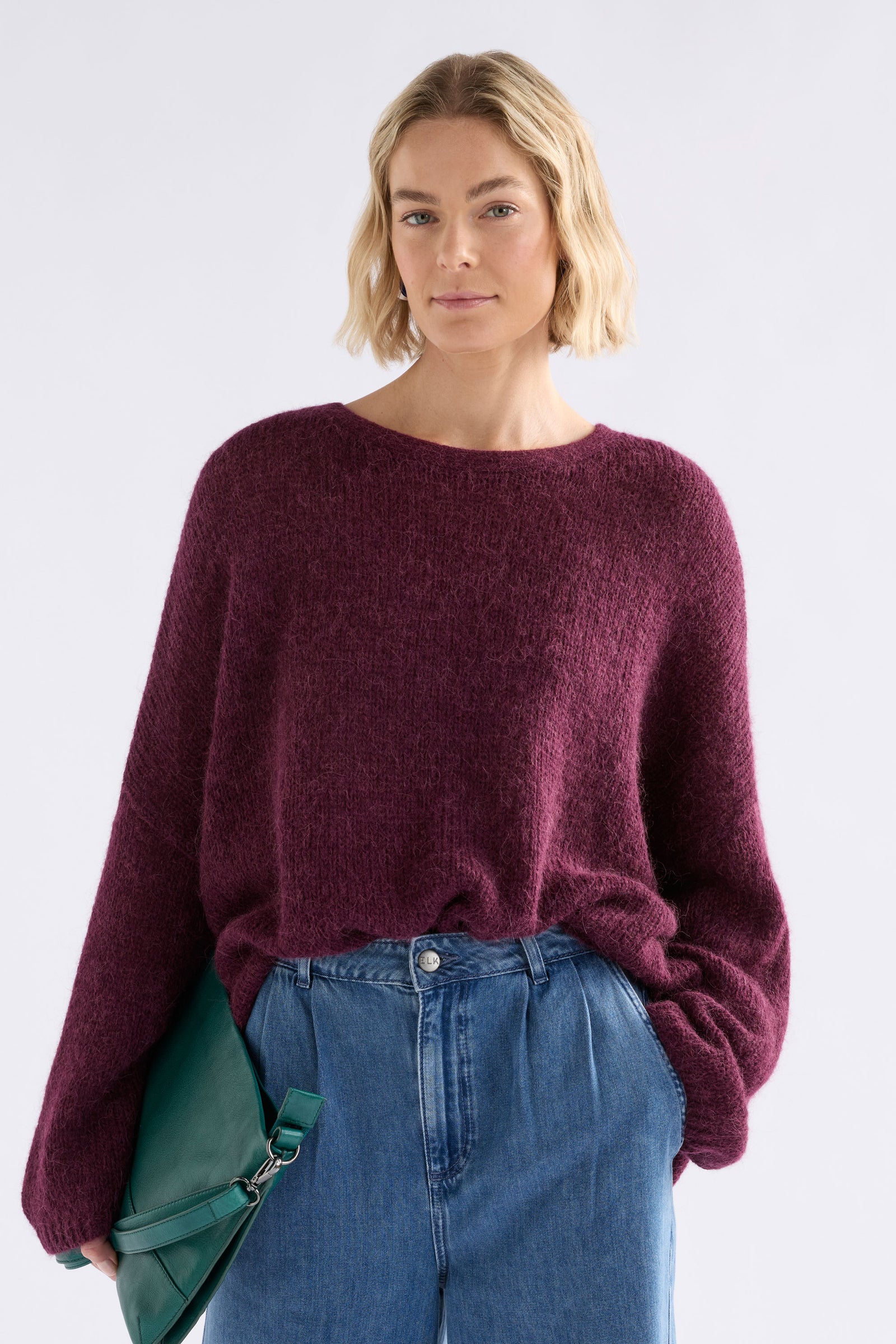Elk Agna Sweater - Merlot
