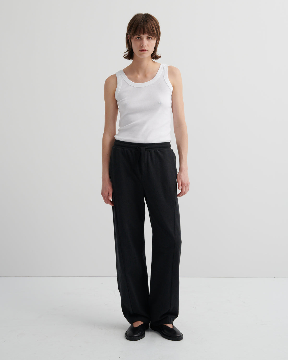 Kowtow Intent Trackpant - Charcoal Marle