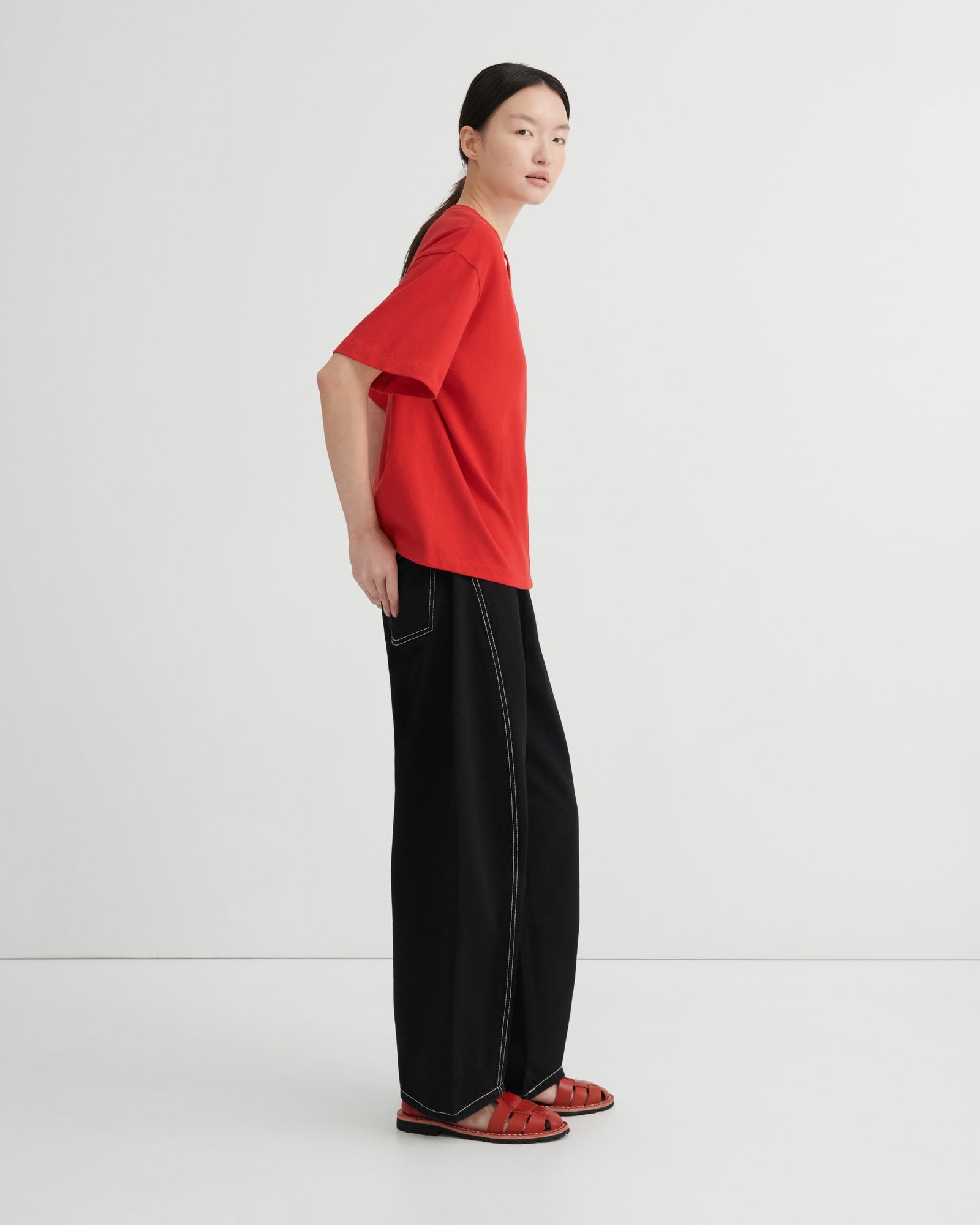 Kowtow Unity Tee - Poppy Red