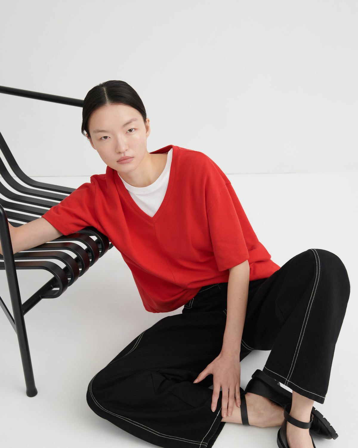 Kowtow Unity Tee - Poppy Red