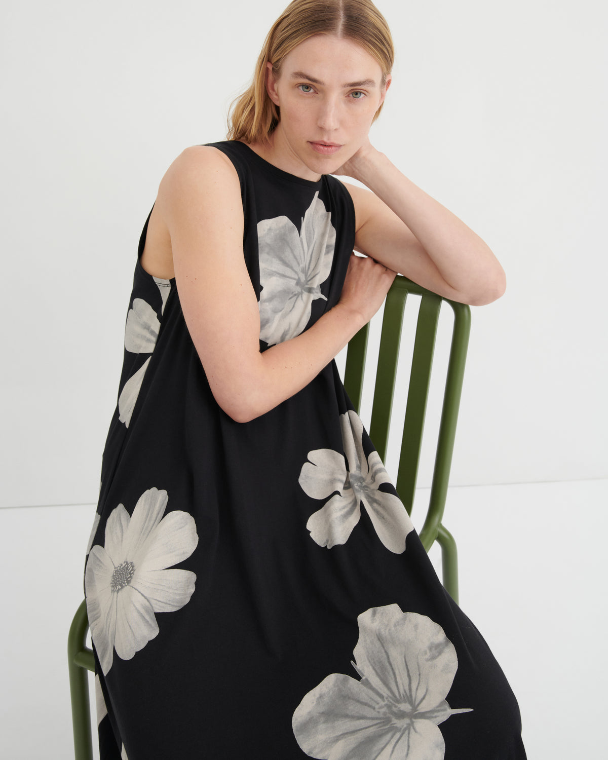 Kowtow Tank Swing Dress - Monochrome Floral