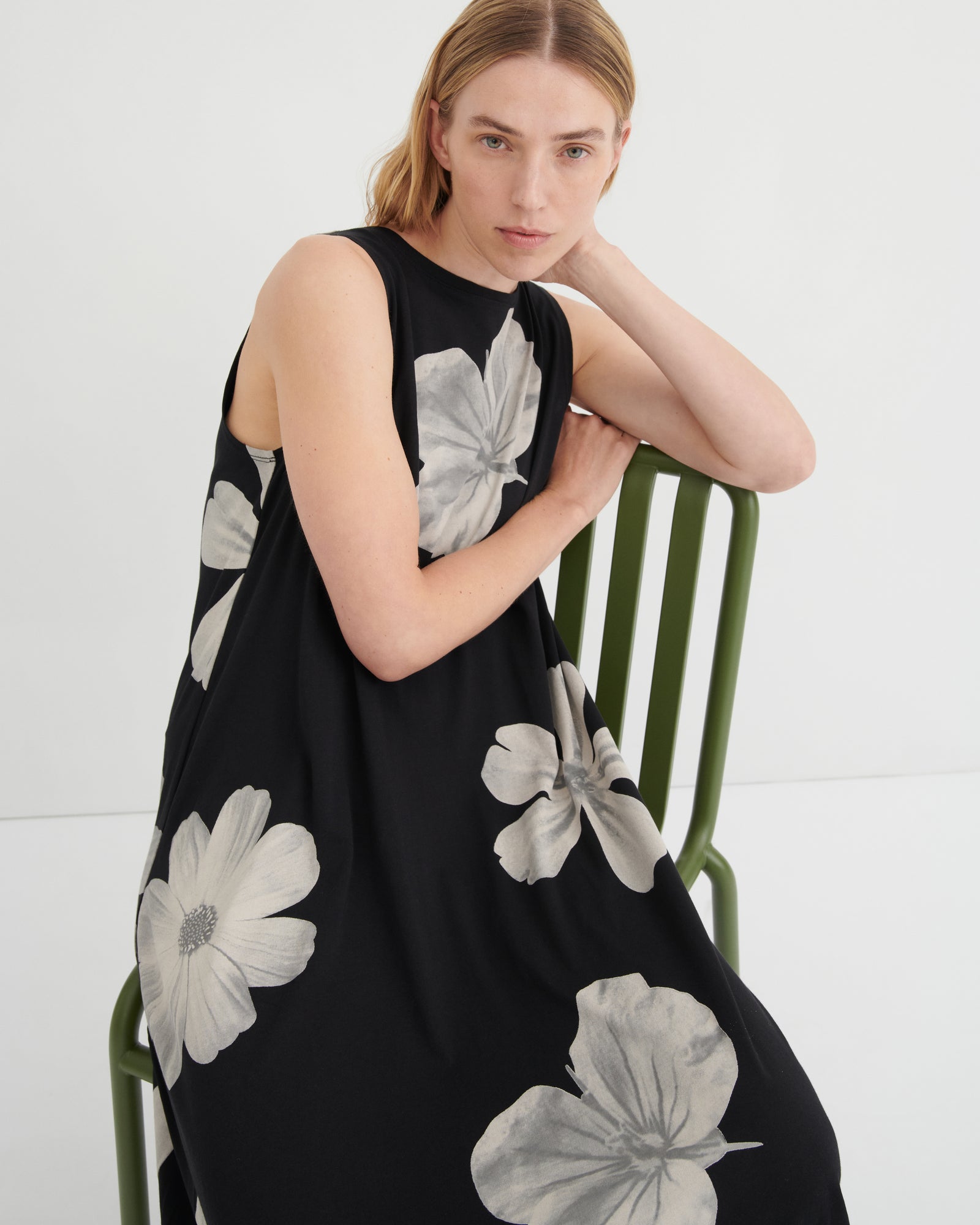 Kowtow Tank Swing Dress - Monochrome Floral