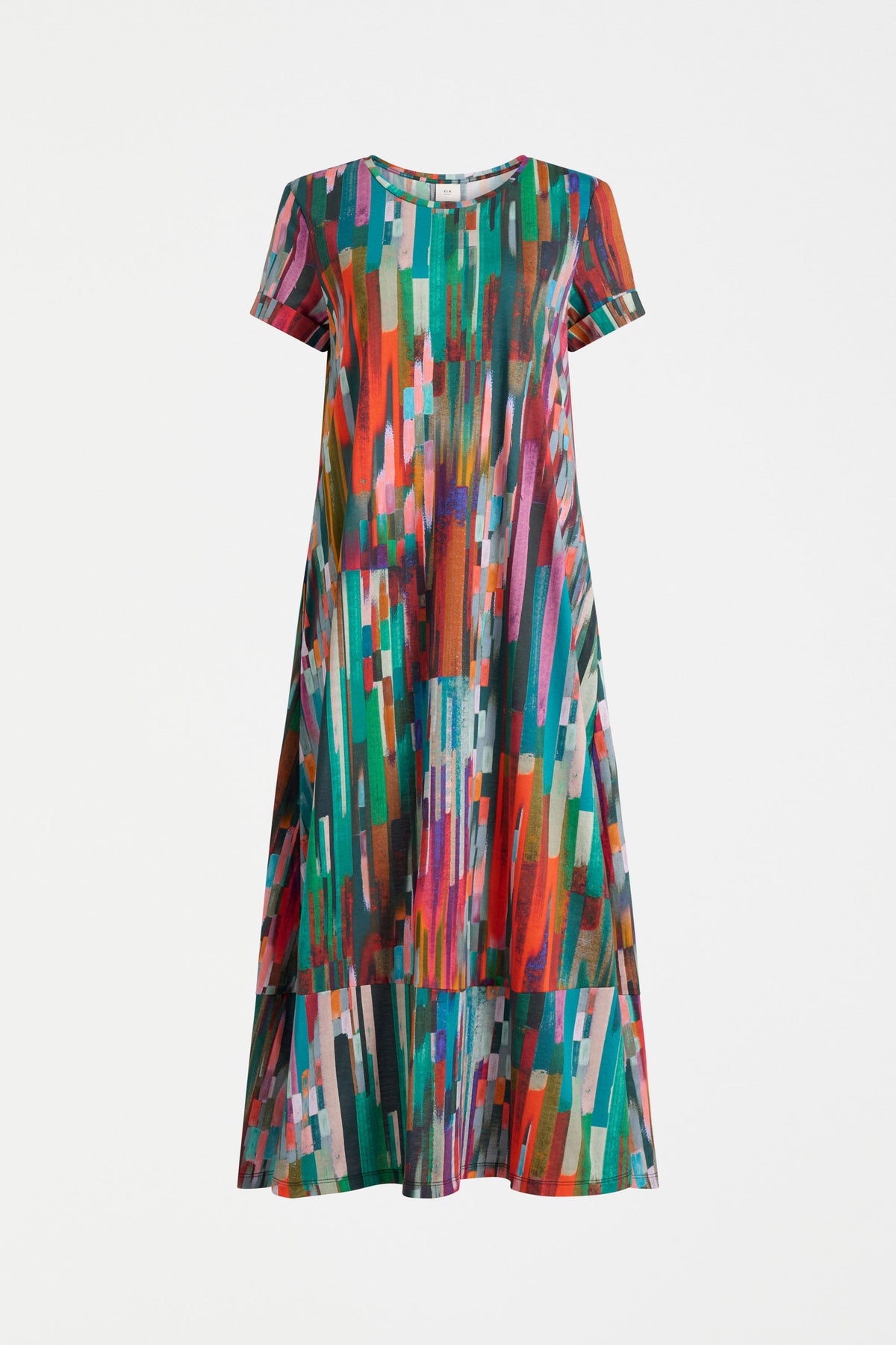 Elk Haki Dress - Mella Print