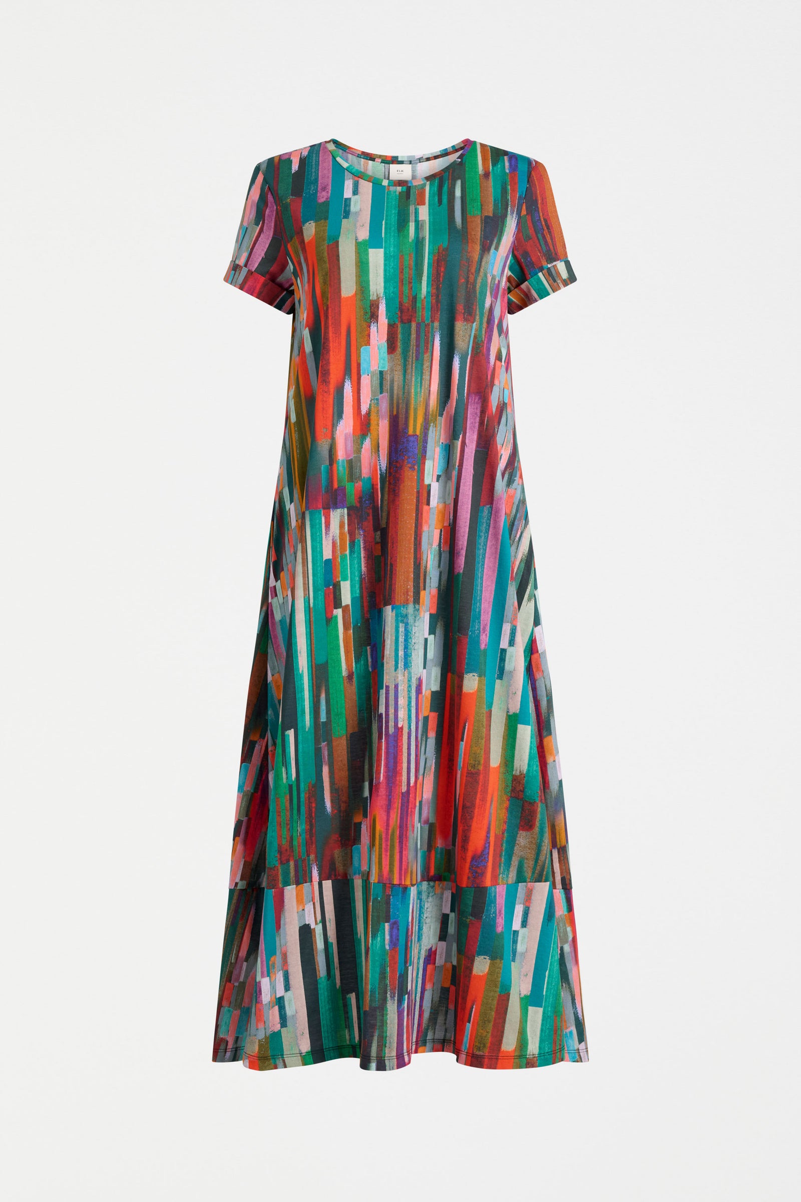 Elk Haki Dress - Mella Print