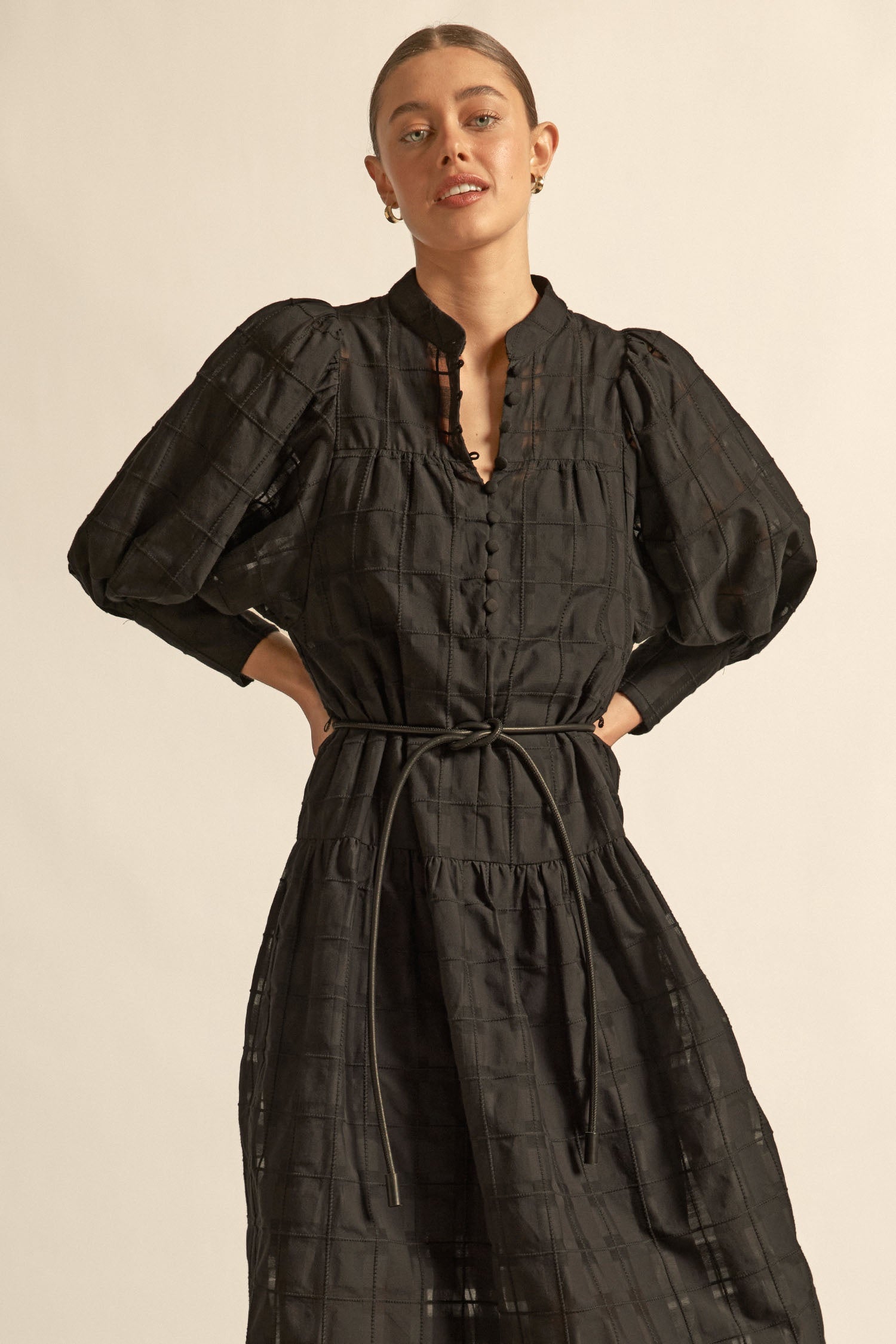 Zoe Kratzmann Vesper Dress - Black Check