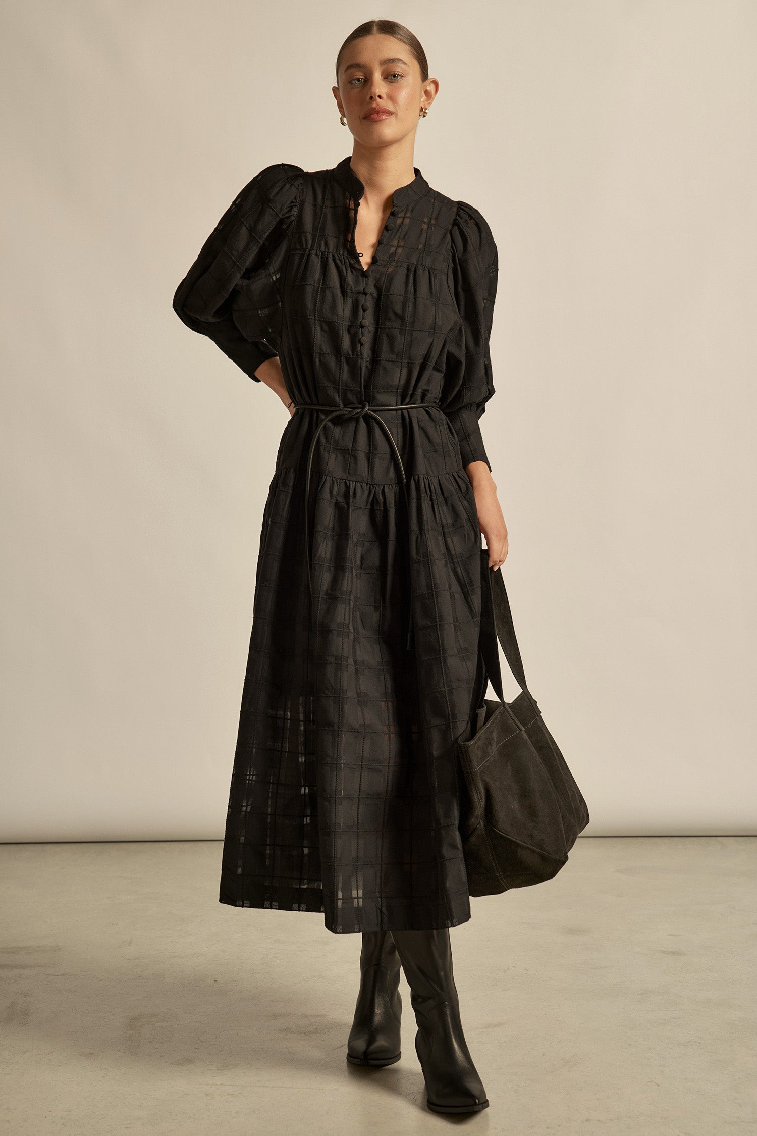 Zoe Kratzmann Vesper Dress - Black Check