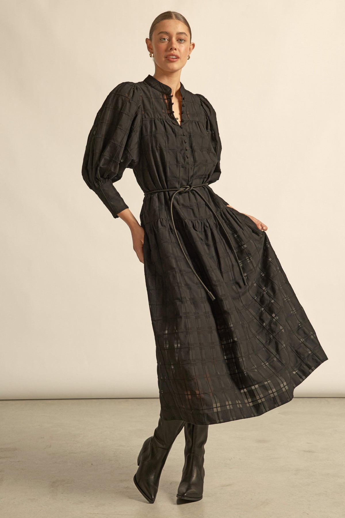 Zoe Kratzmann Vesper Dress - Black Check