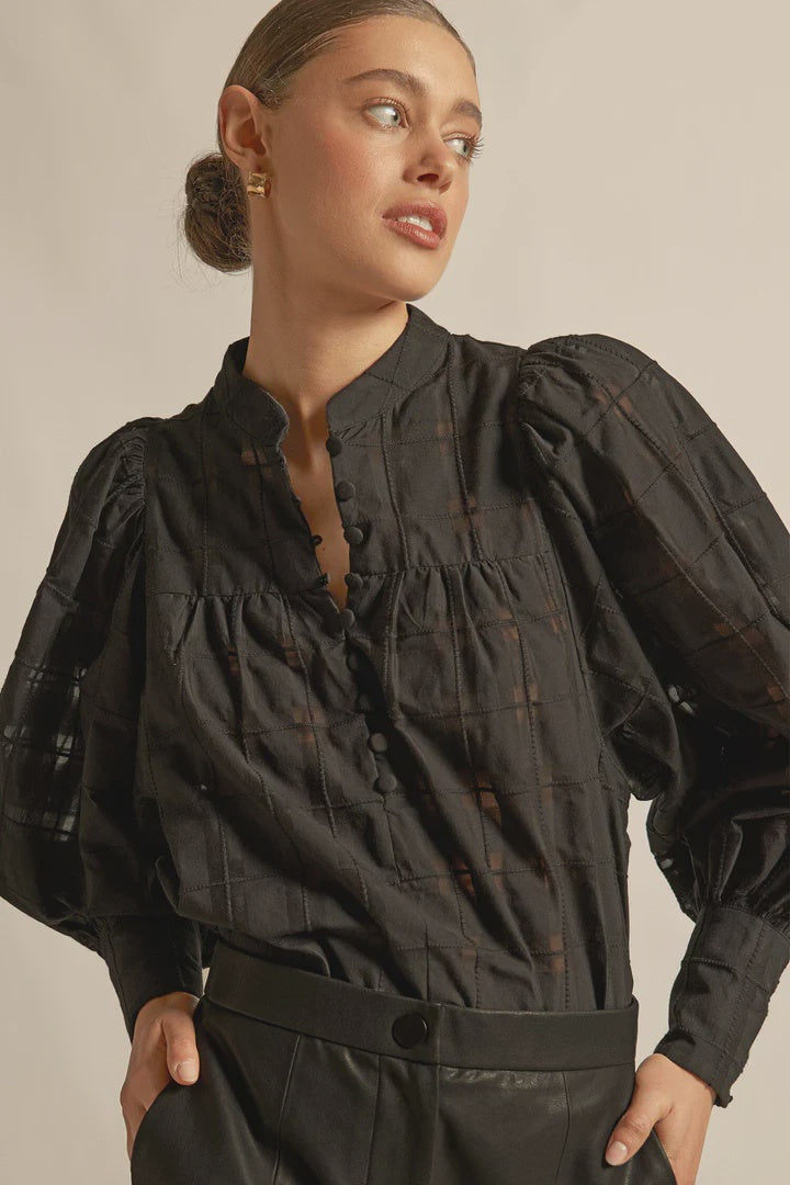 Zoe Kratzmann Vista Top - Black Check