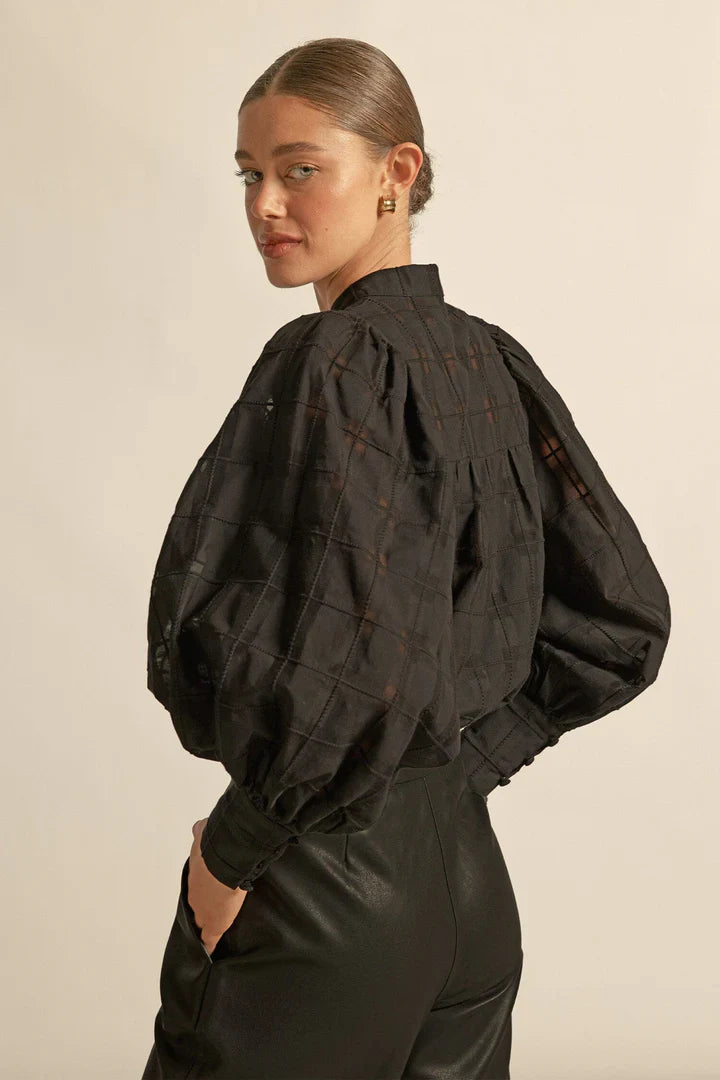 Zoe Kratzmann Vista Top - Black Check