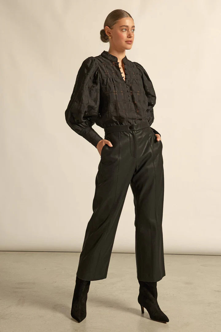 Zoe Kratzmann Vista Top - Black Check