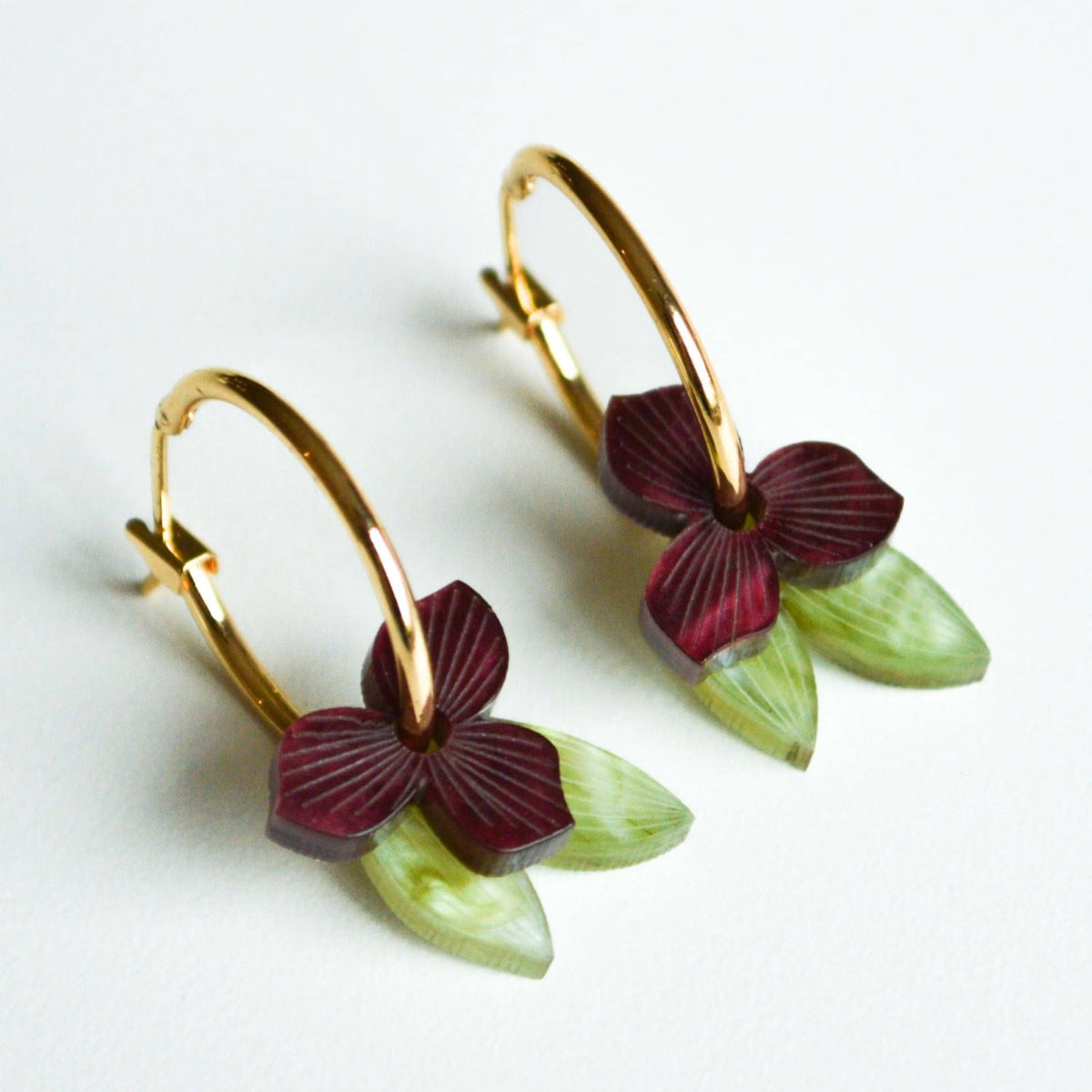Hagen &amp; Co Meadow Earrings - Merlot