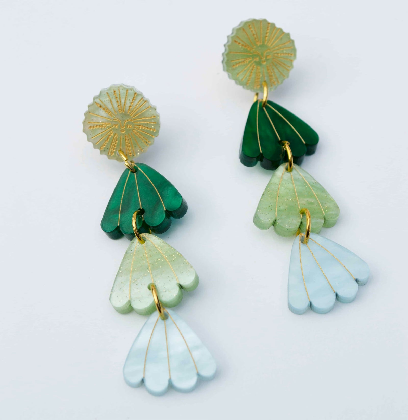 Hagen & Co Sunbeam Earrings - Ocean