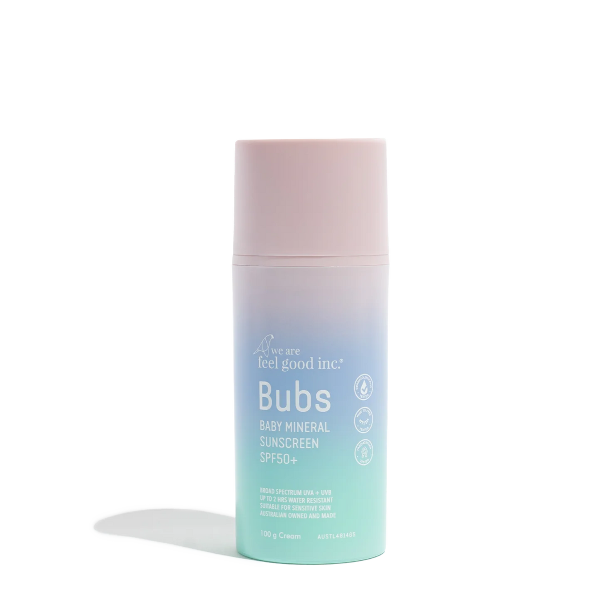 We Are Feel Good Bubs Baby Mineral Sunscreen SPF50+ 100g