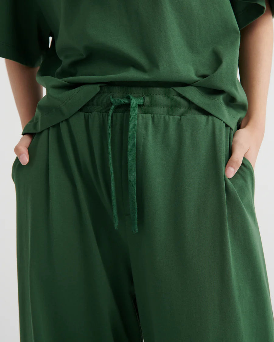 Kowtow Wide Leg Pant - Forest