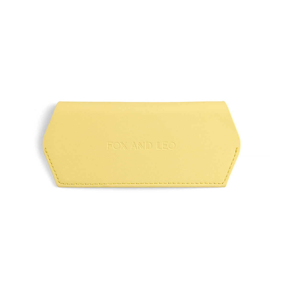 Fox and Leo Slimline Glasses Case - Yellow