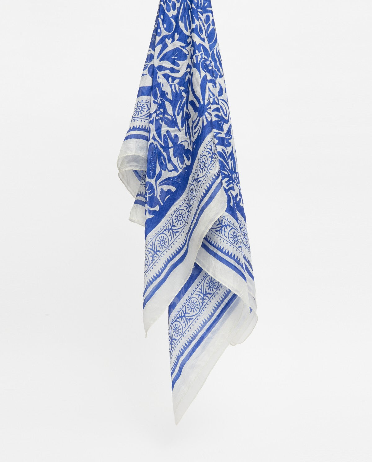 Yerse Silk Scarf - Blue