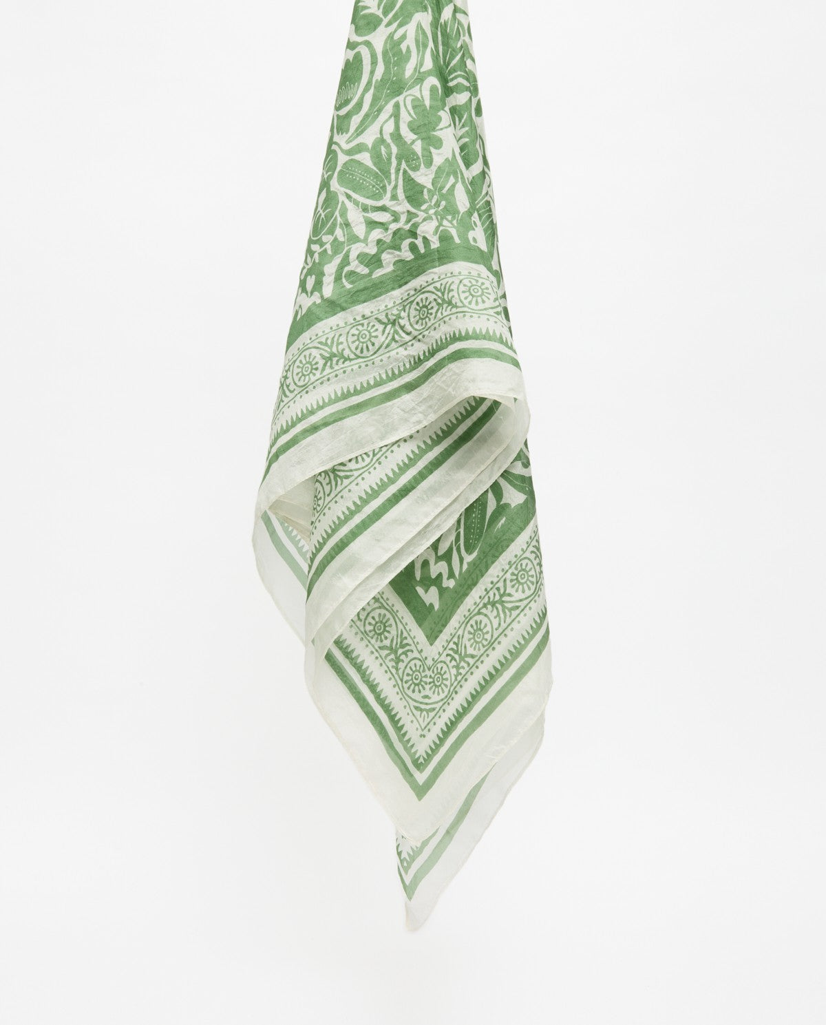Yerse Silk Scarf - Green