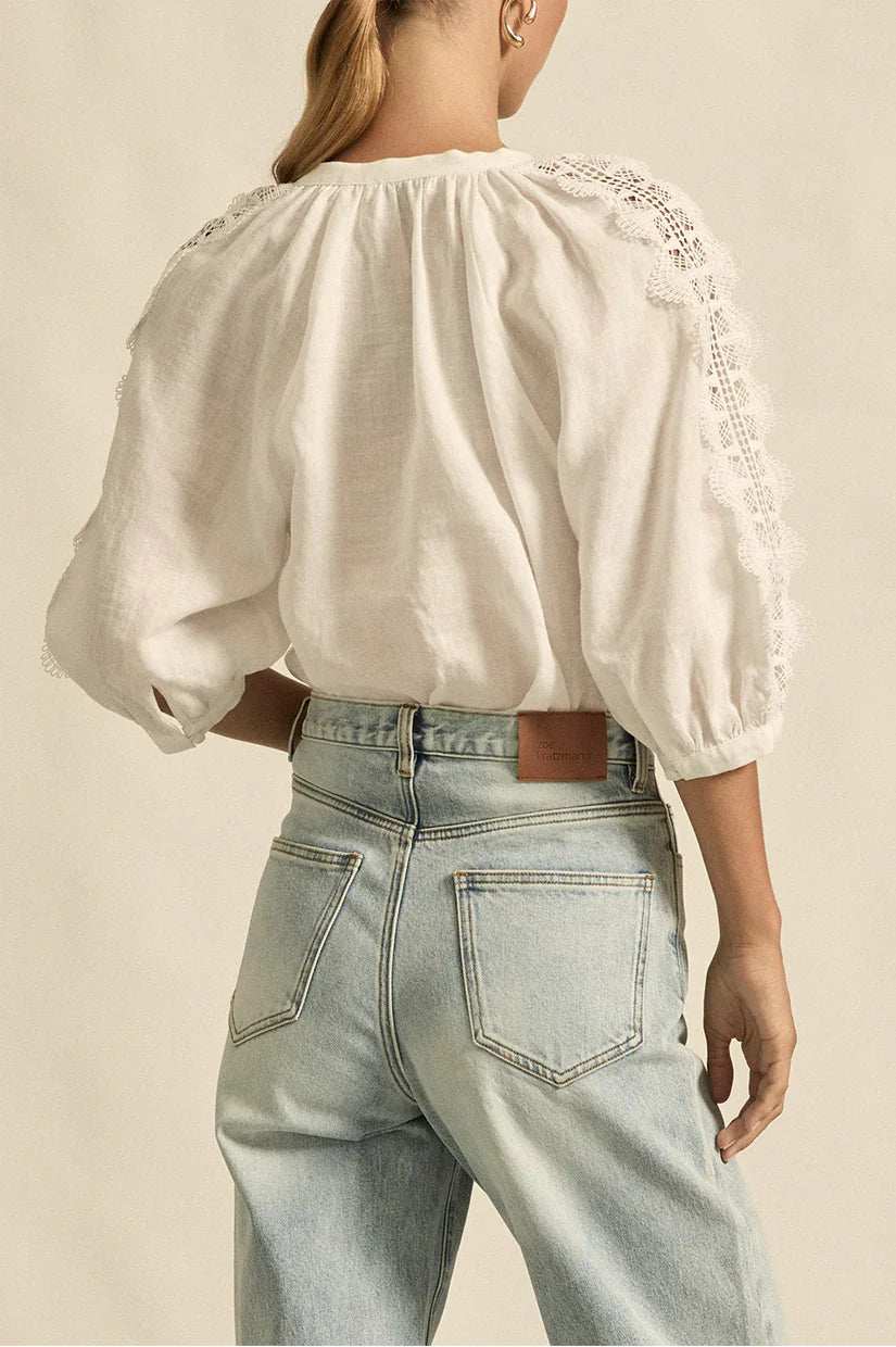 Zoe Kratzmann Bouquet Top - Porcelain