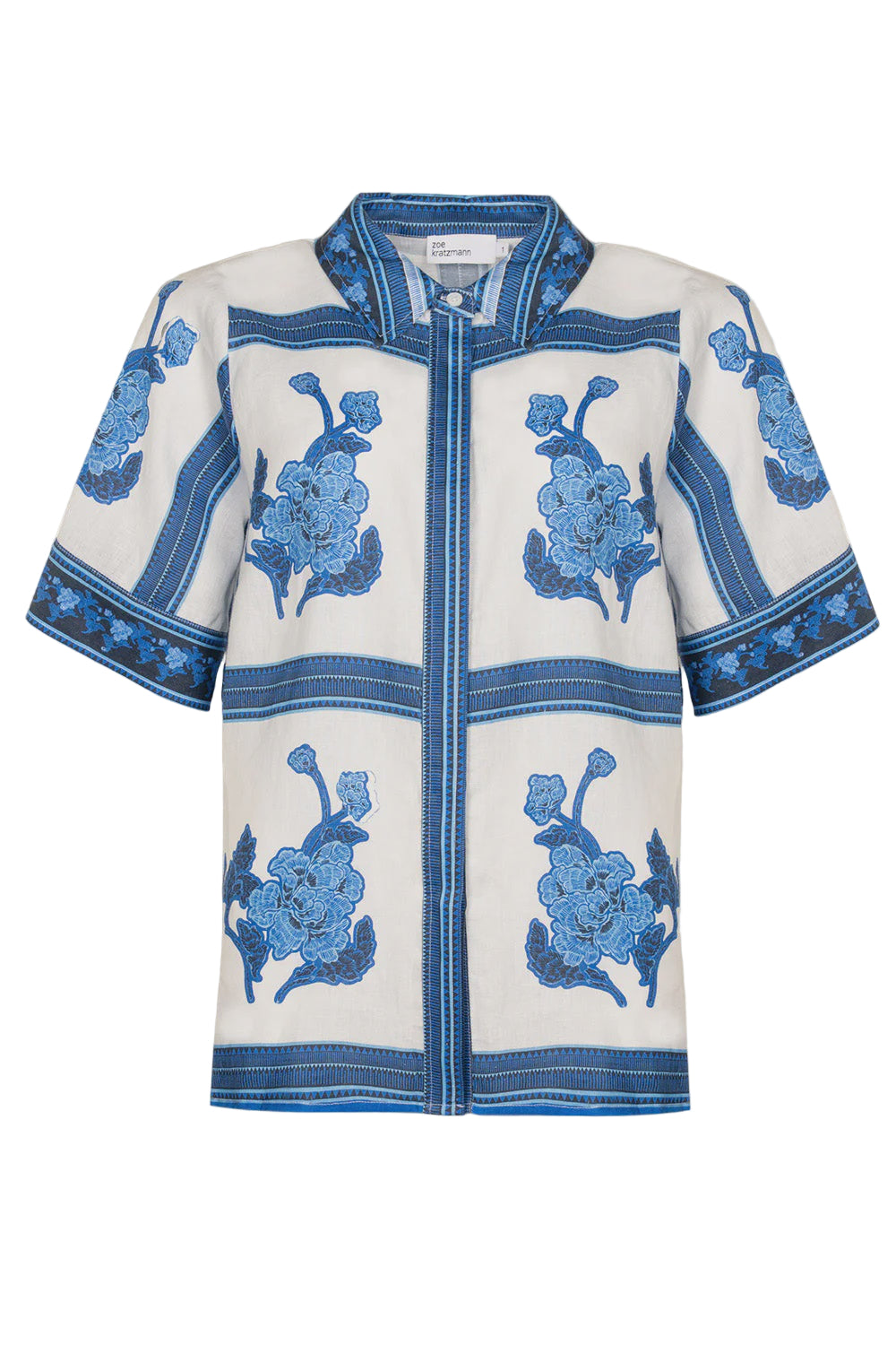 Zoe Kratzmann Pixel Top - Azure Collage