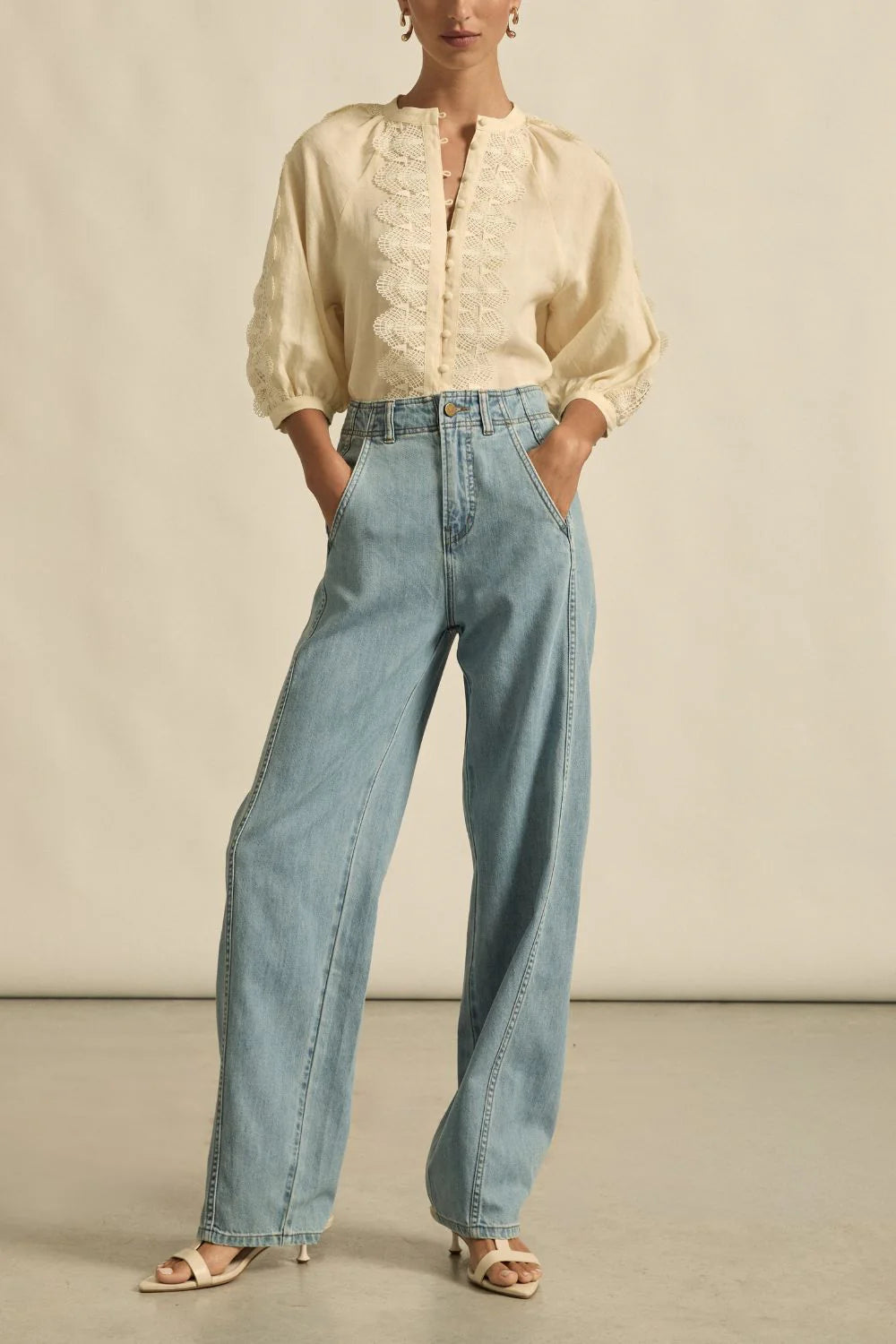 Zoe Kratzmann Bouquet Top - Porcelain