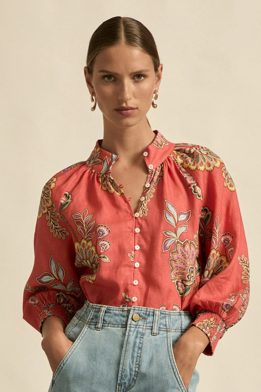 Zoe Kratzmann Inspire Top - K'gari Melon