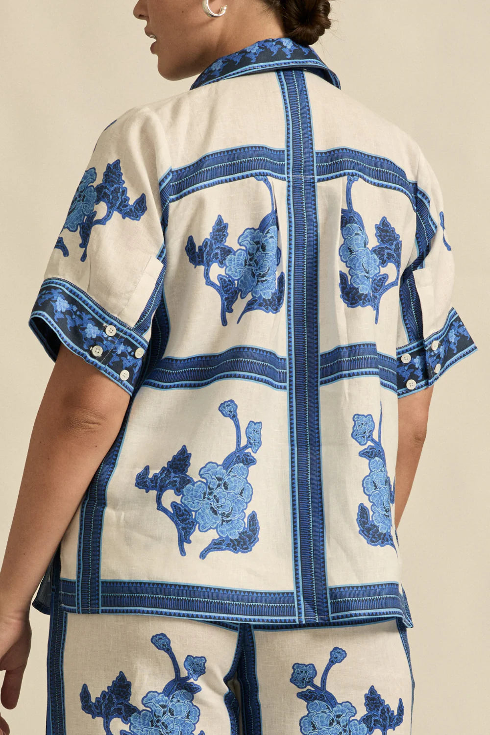 Zoe Kratzmann Pixel Top - Azure Collage