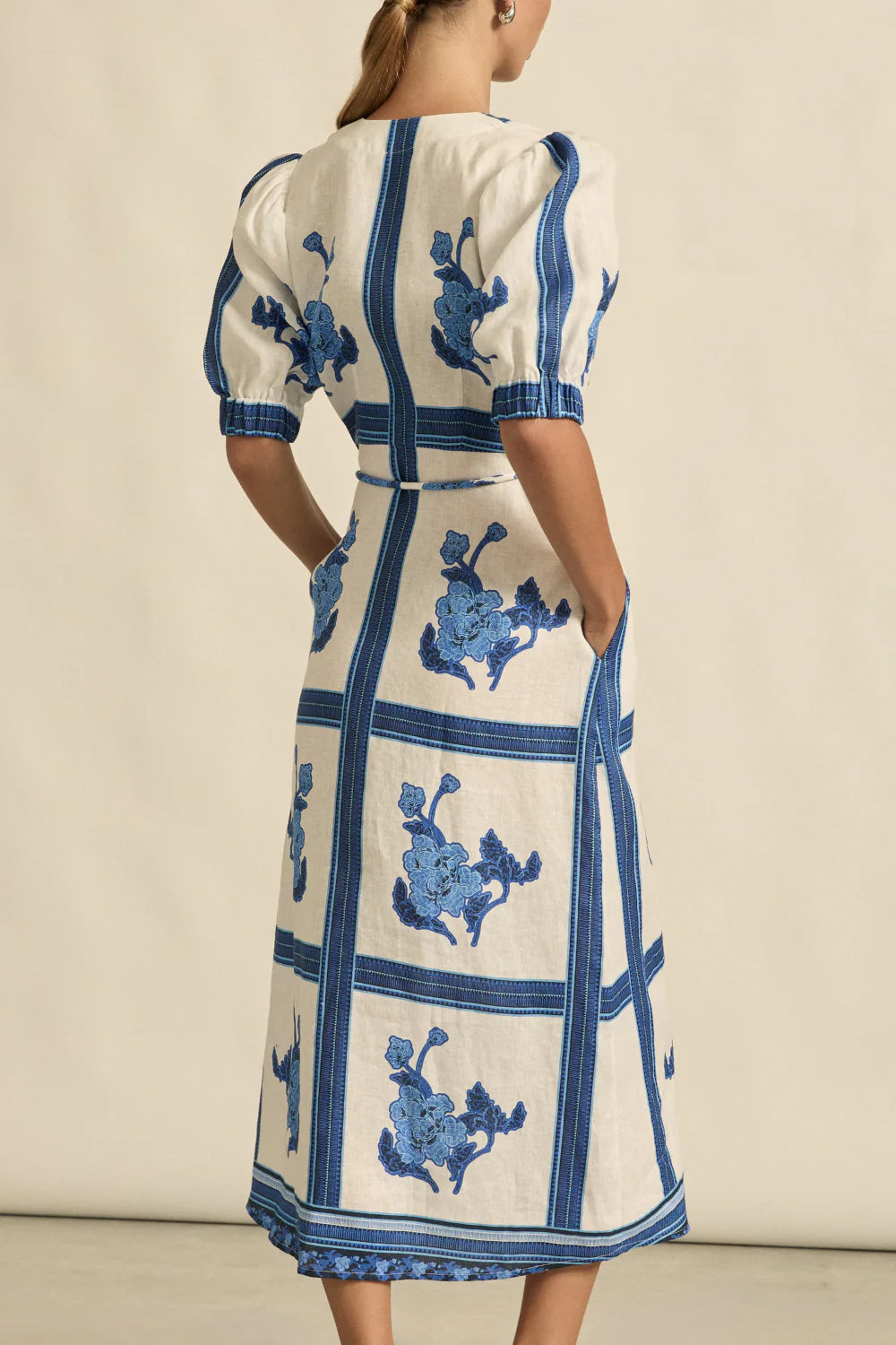 Zoe Kratzmann Portrait Dress - Azure Collage