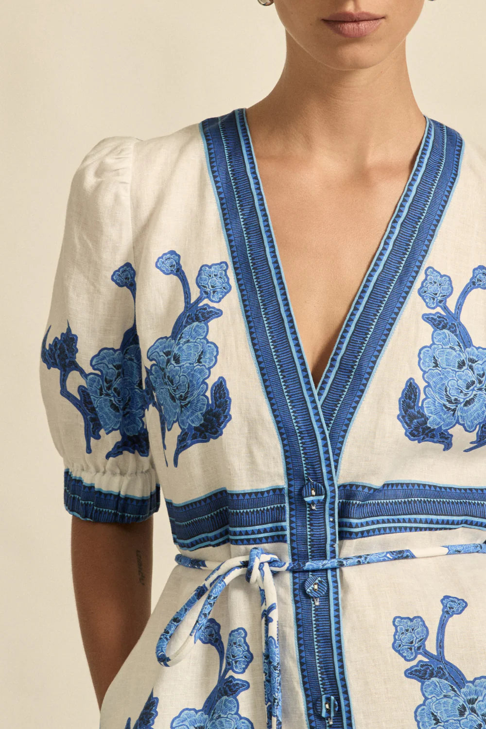 Zoe Kratzmann Portrait Dress - Azure Collage