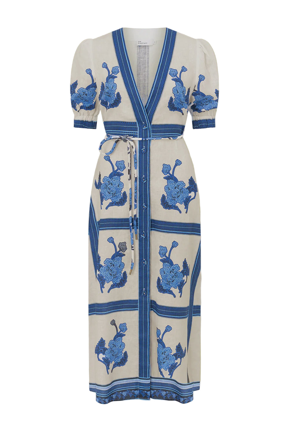 Zoe Kratzmann Portrait Dress - Azure Collage