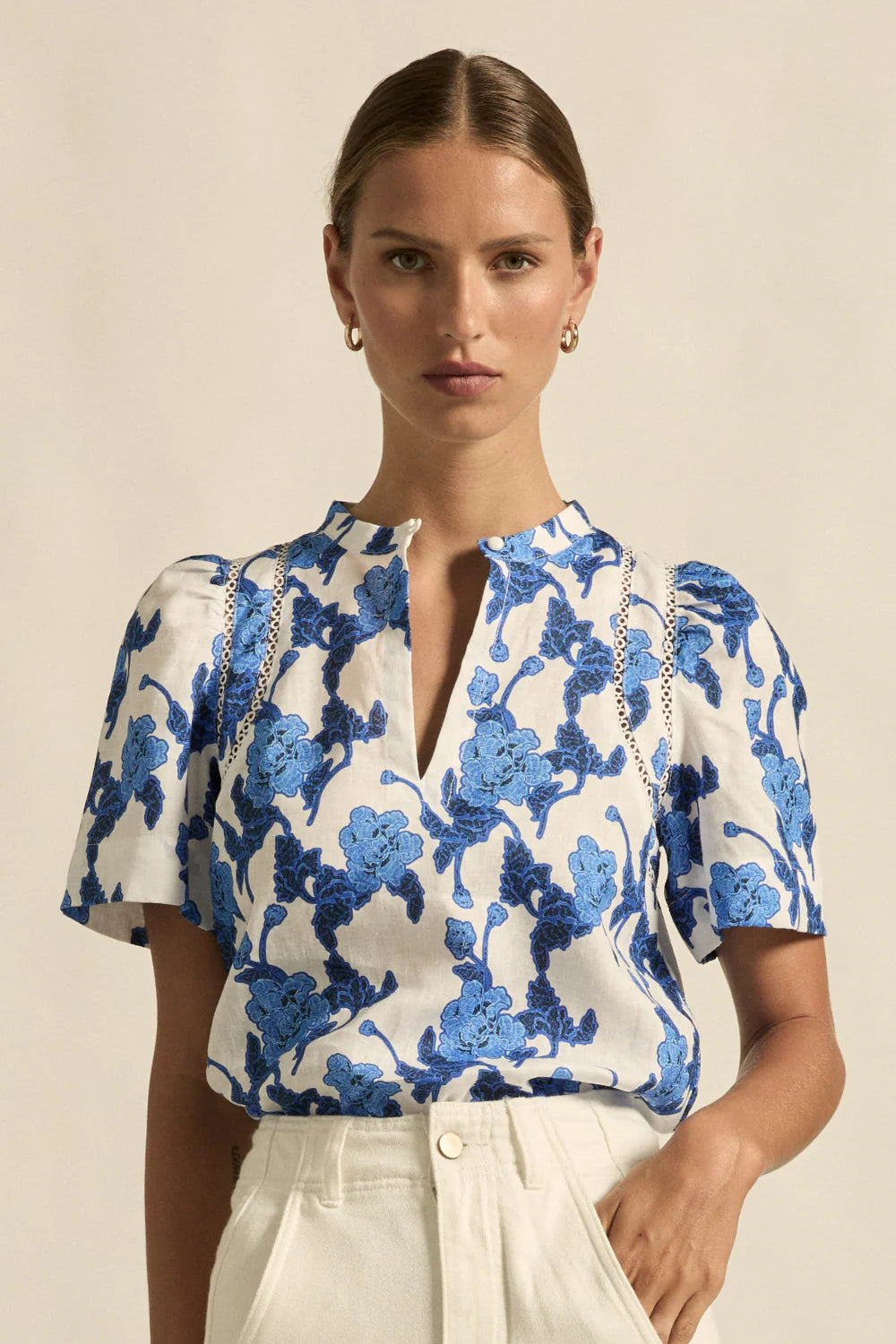 Zoe Kratzmann Recollect Top - Azure Bouquet