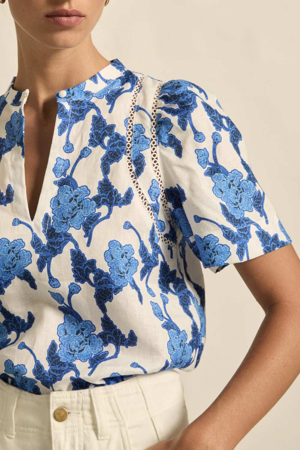 Zoe Kratzmann Recollect Top - Azure Bouquet