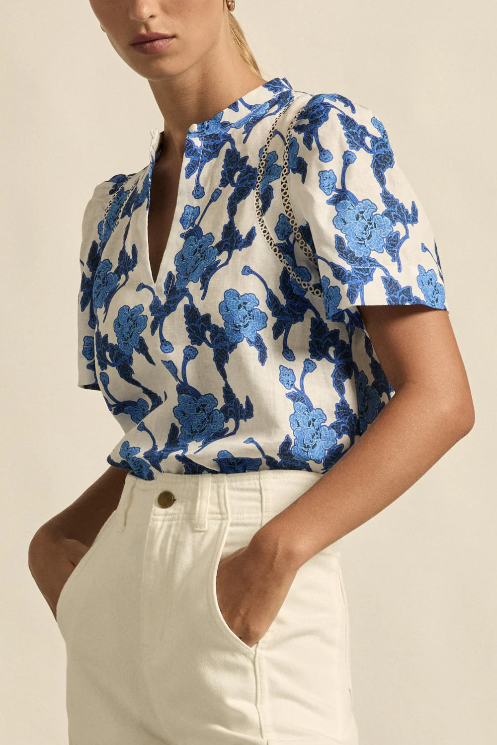 Zoe Kratzmann Recollect Top - Azure Bouquet
