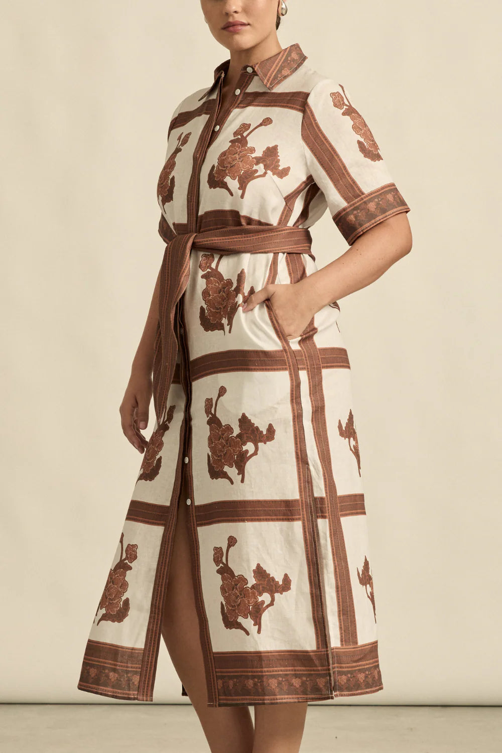 Zoe Kratzmann Roam Dress - Coffee Collage